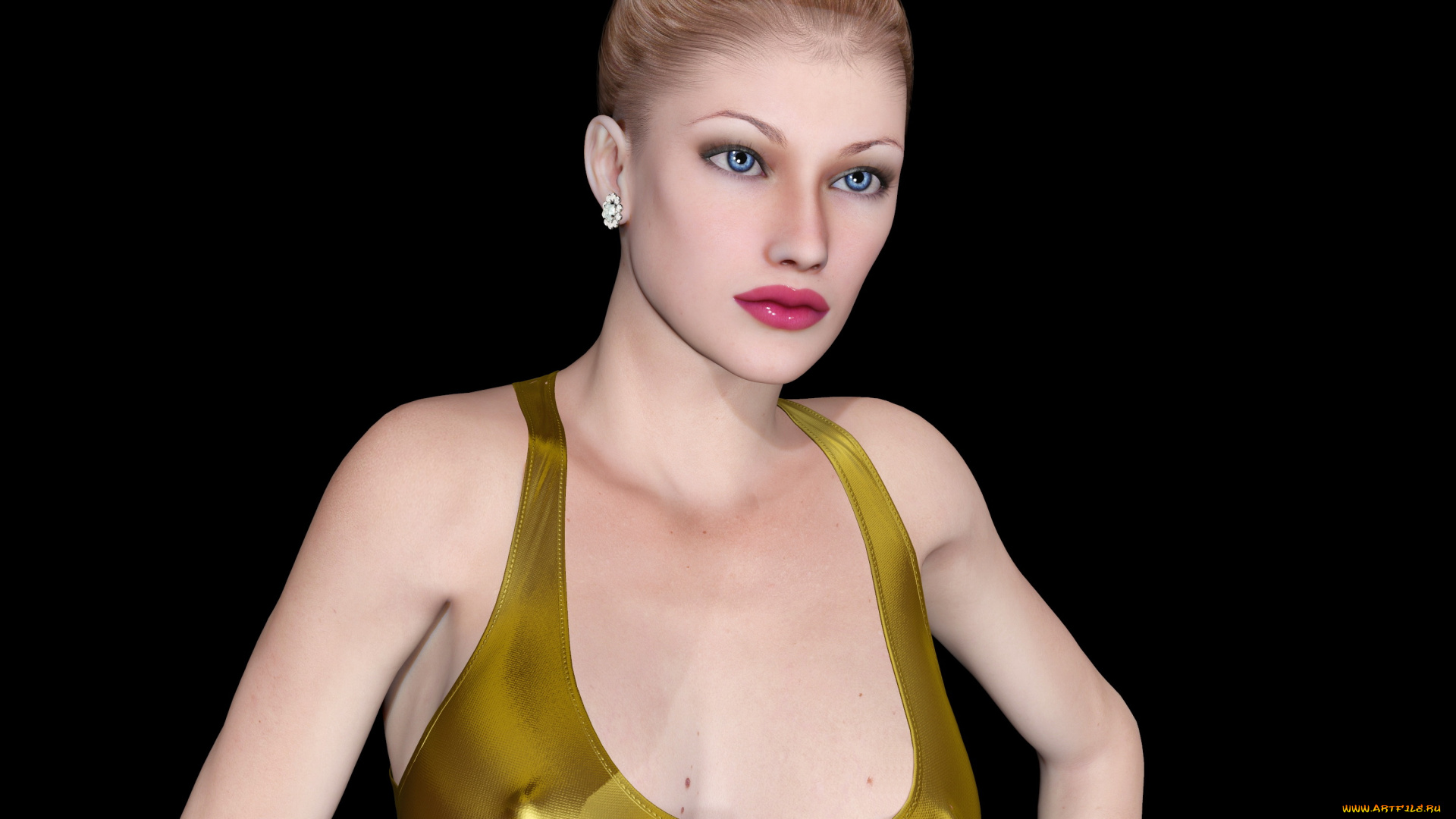 3д, графика, люди, , people, взгляд, девушка, фон