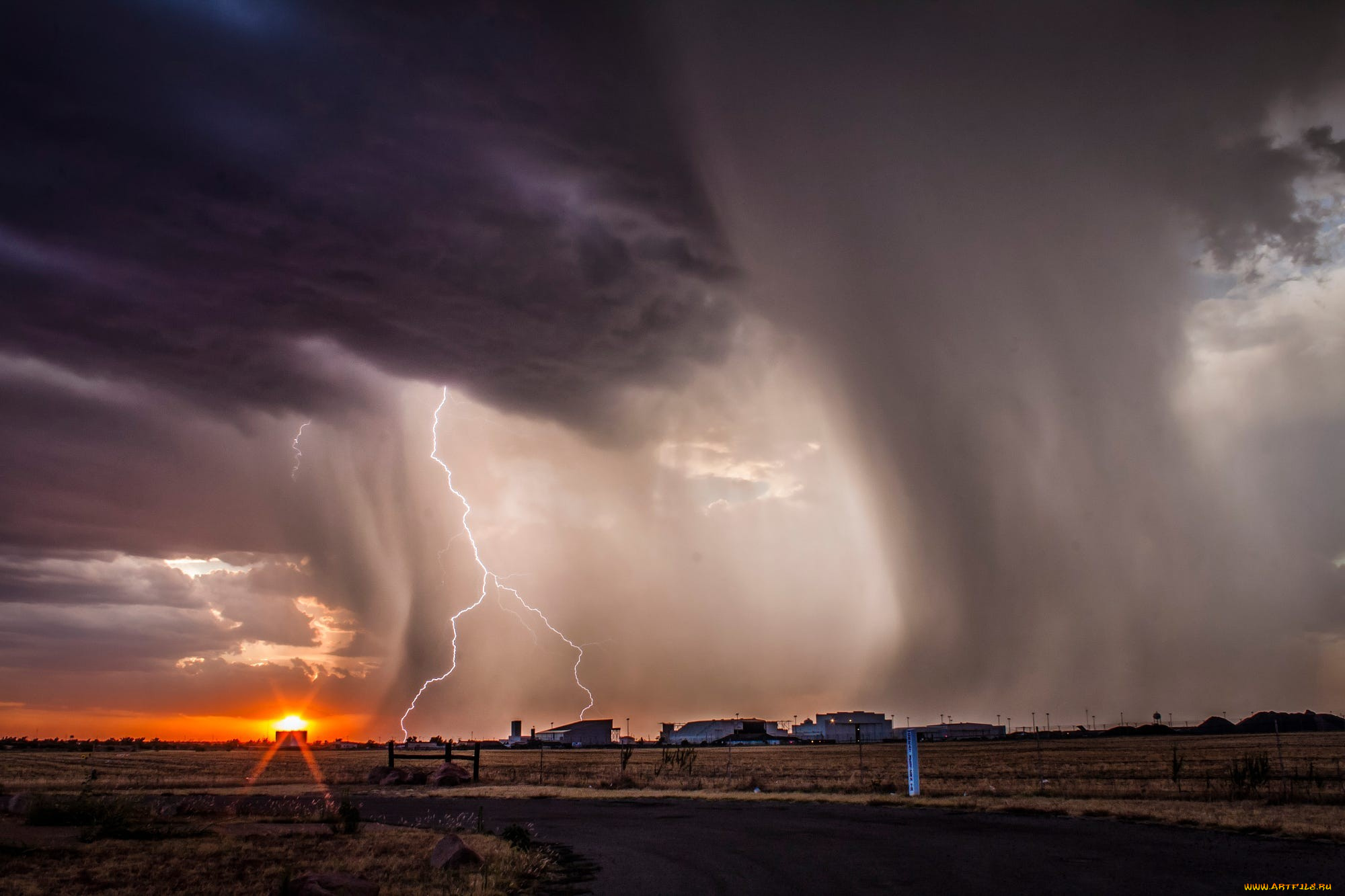 природа, молния, , гроза, гроза, с, молнией