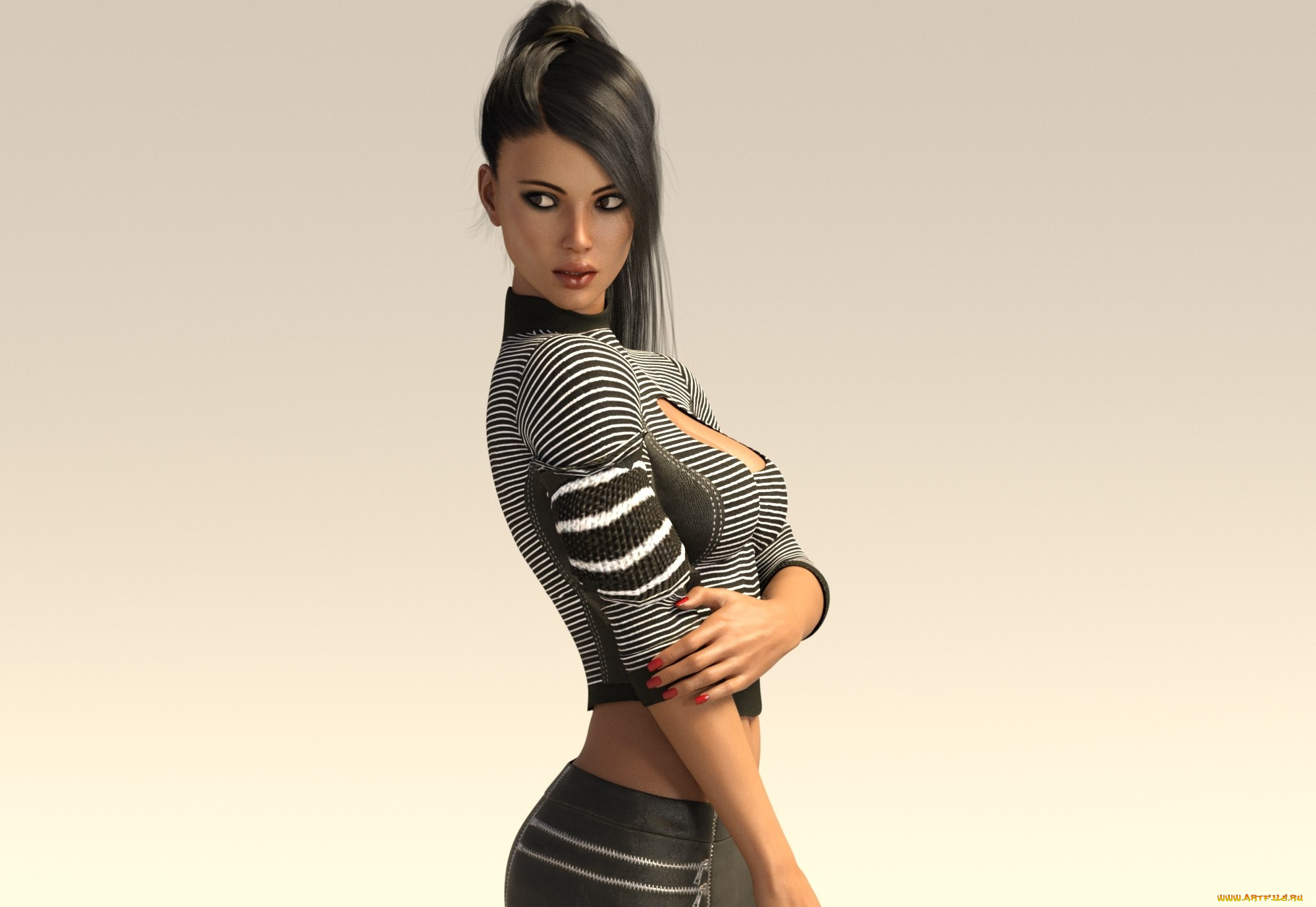 3д, графика, люди, , people, фон, взгляд, девушка