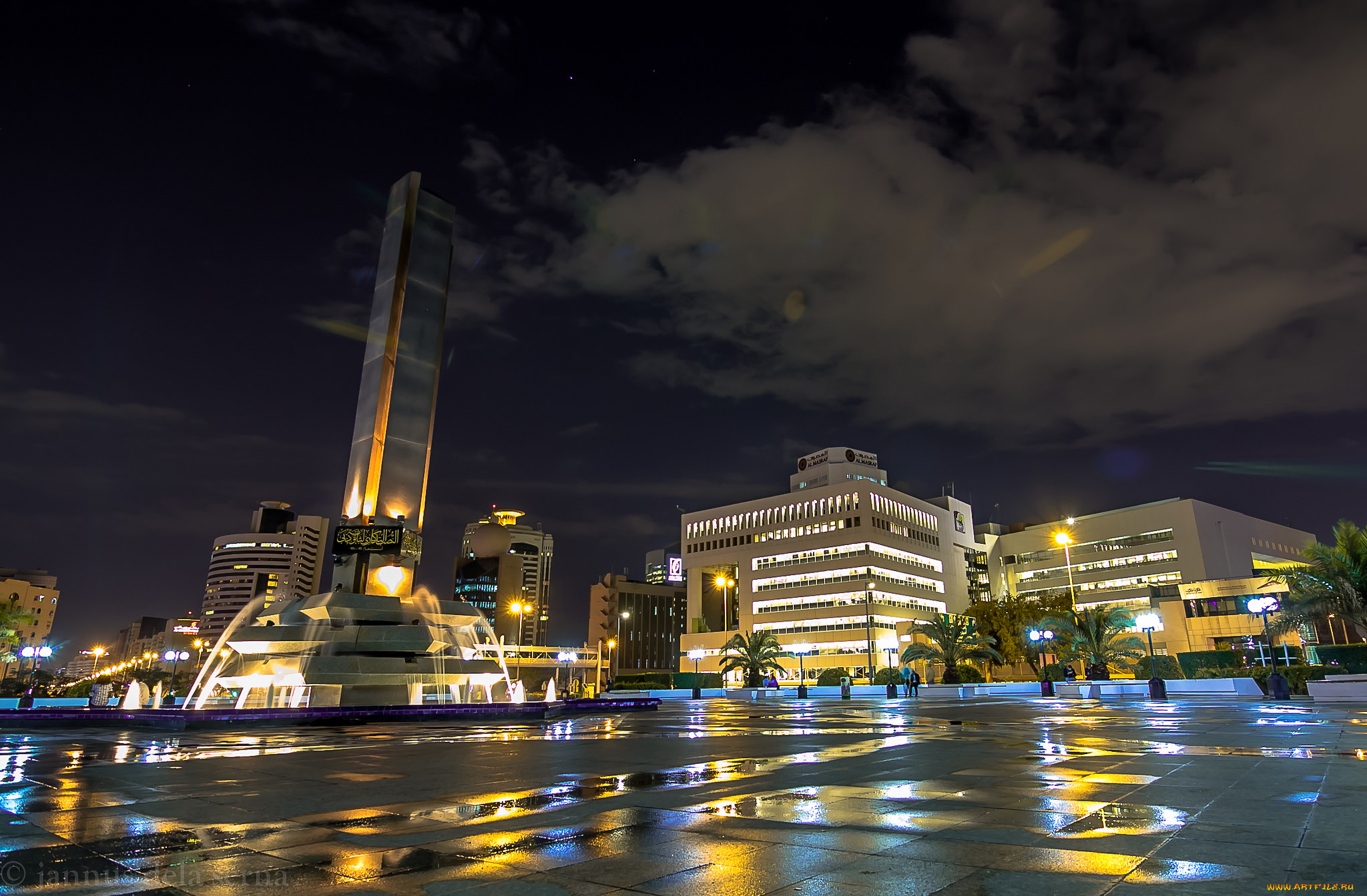 города, -, огни, ночного, города, ночь, огни