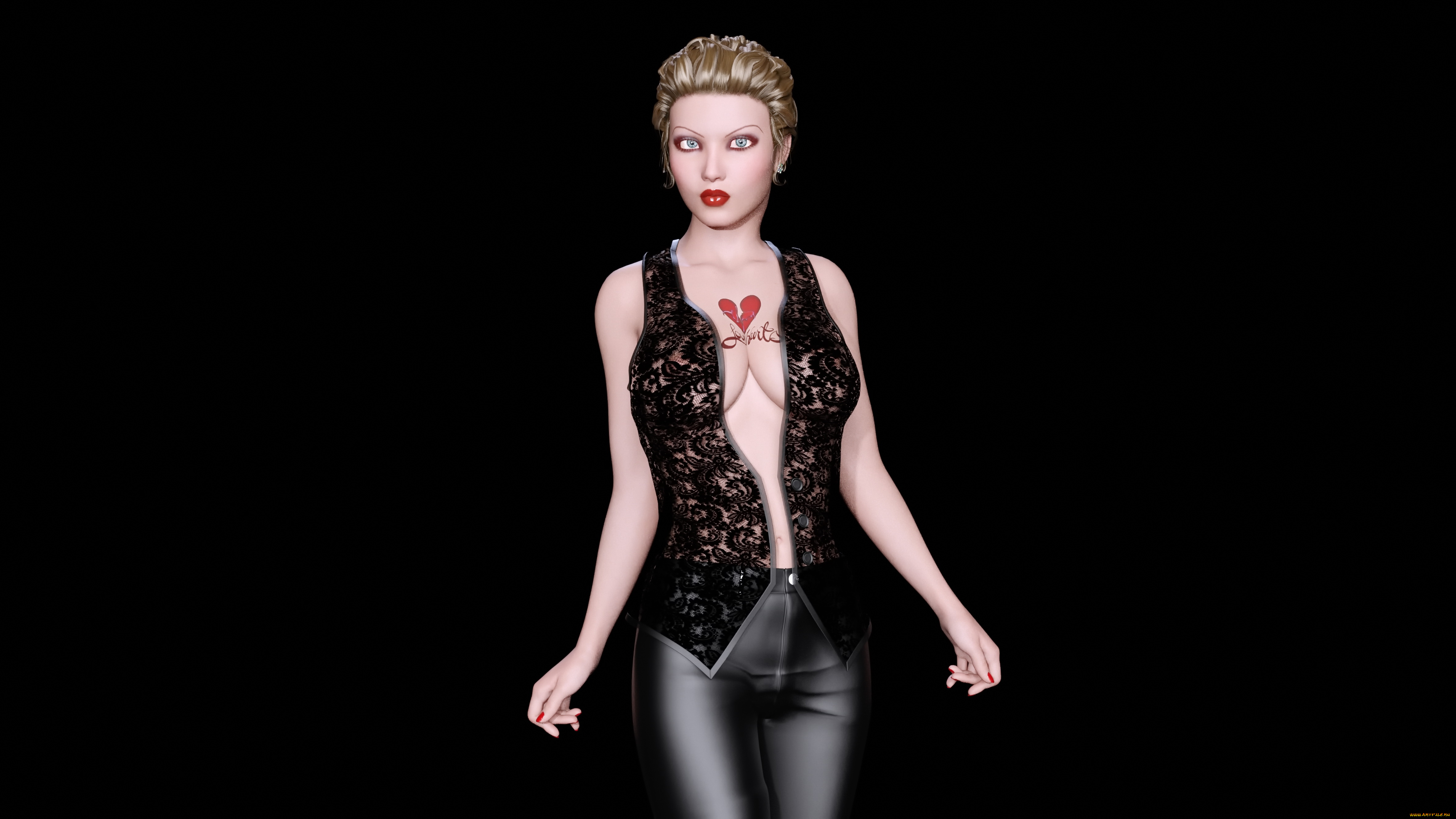 3д, графика, люди, , people, девушка, взгляд, фон