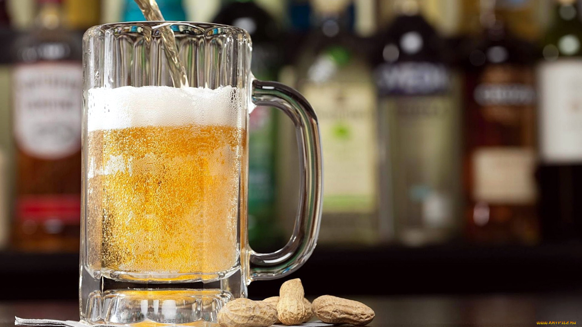 еда, напитки, , пиво, бокал, пиво, пена, орехи