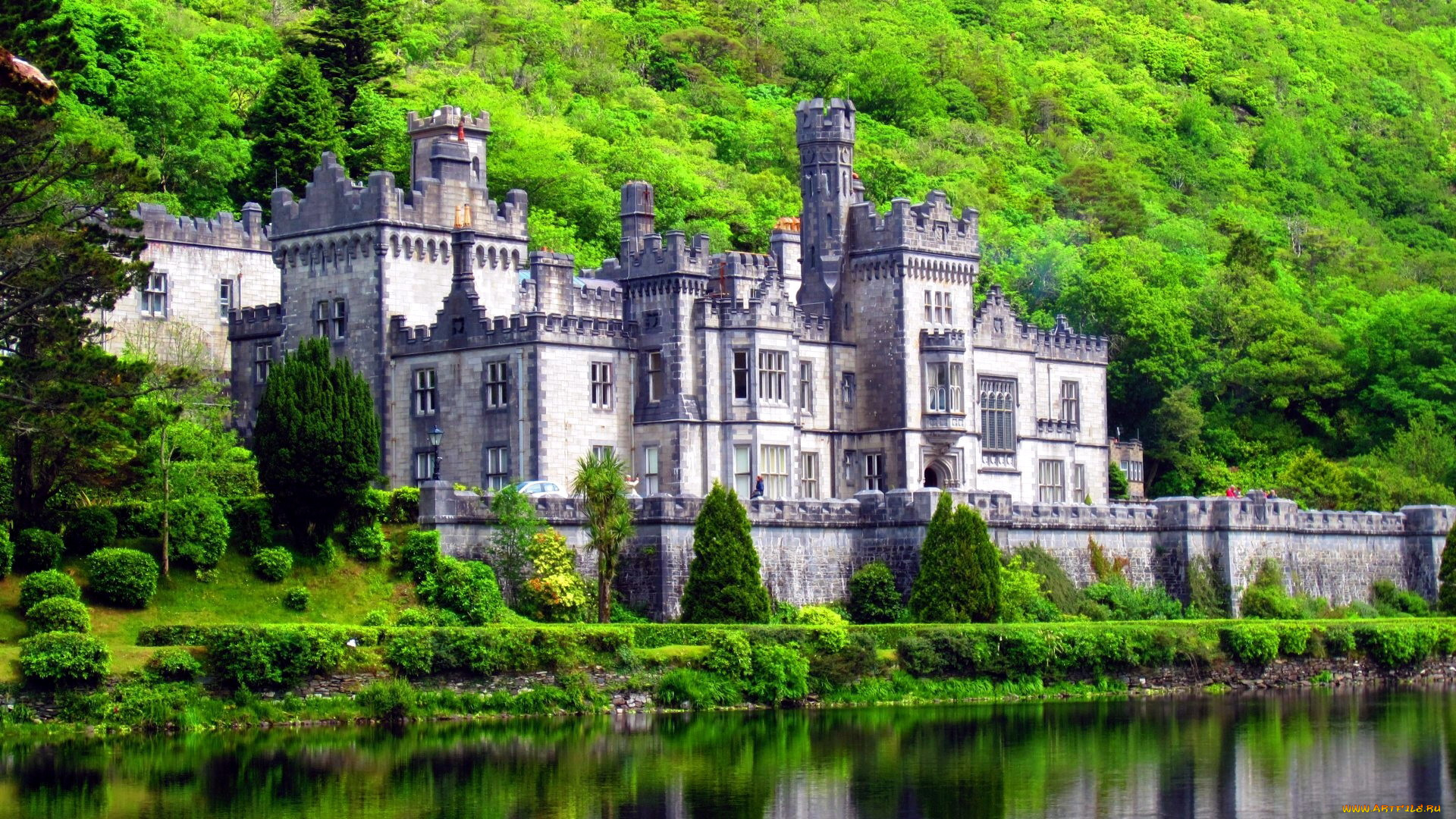 kylemore, castle, города, замки, ирландии, kylemore, castle