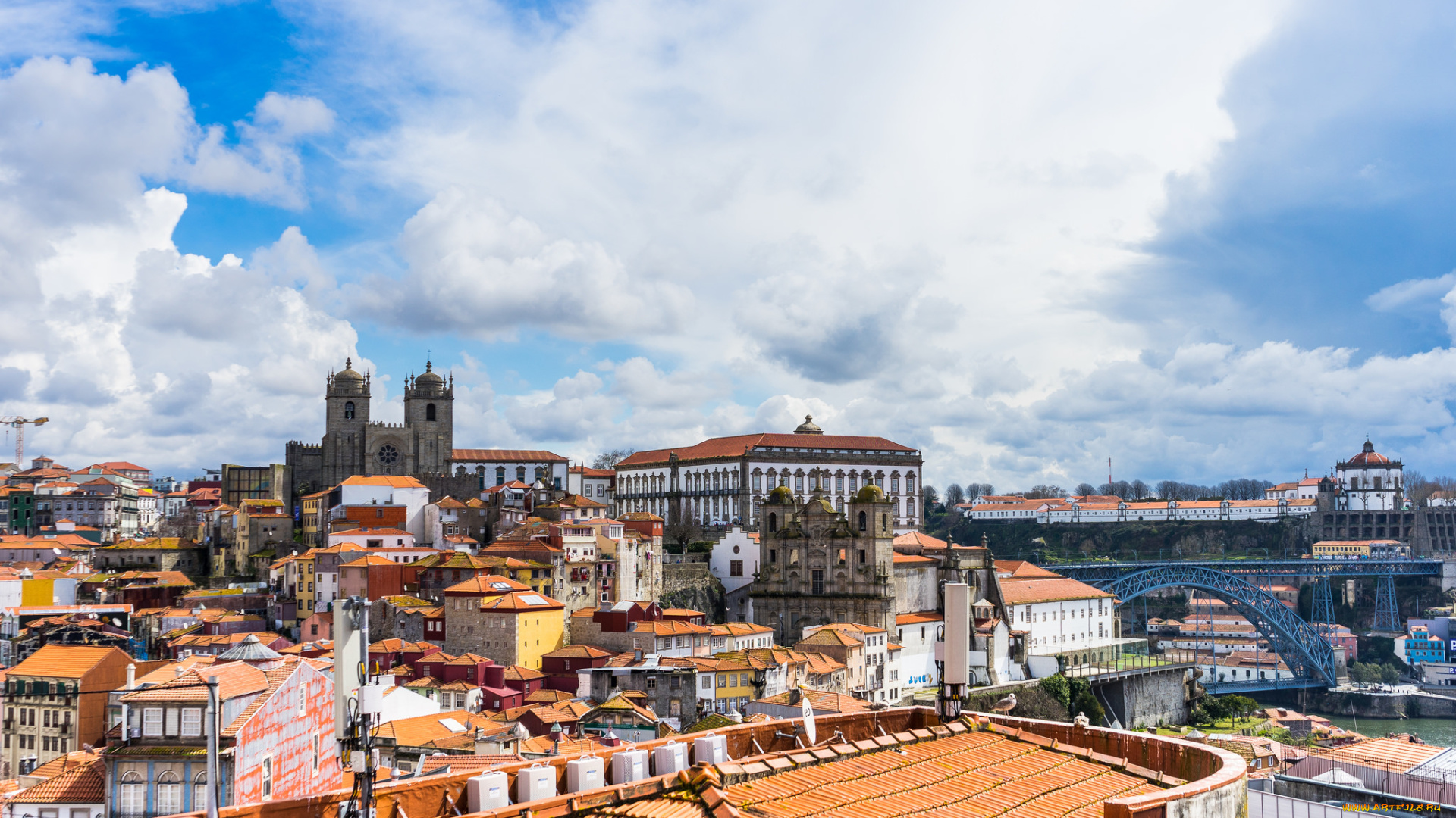 porto, города, порту, , португалия, простор