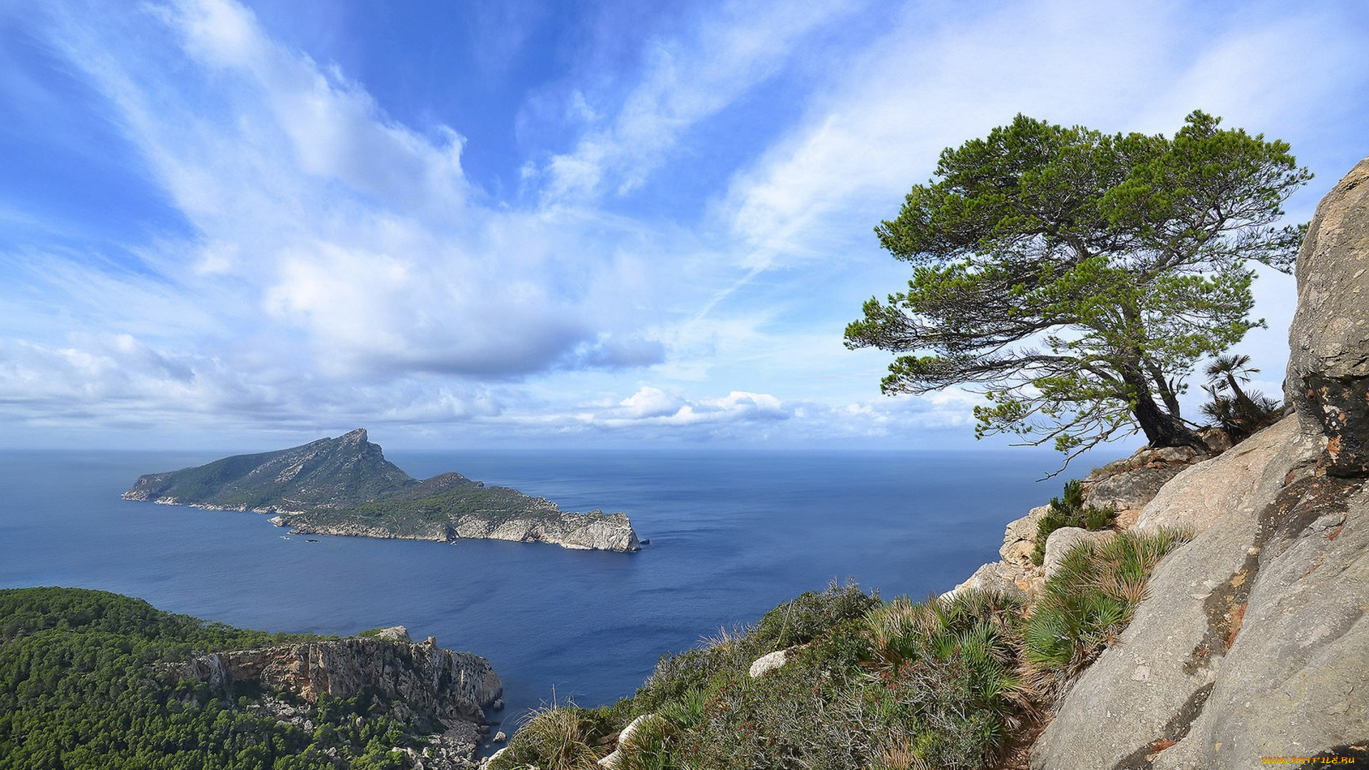 природа, побережье, простор