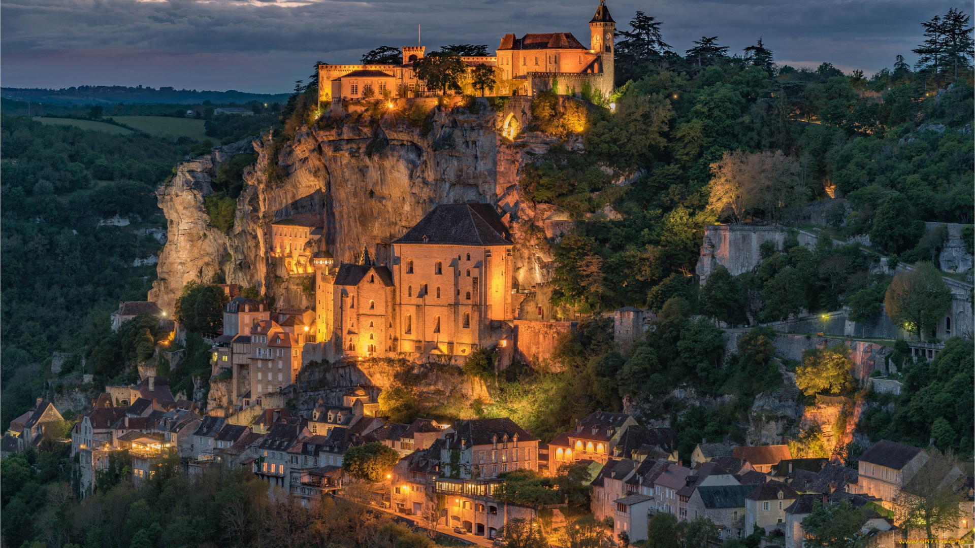 rocamadour, города, -, пейзажи, простор