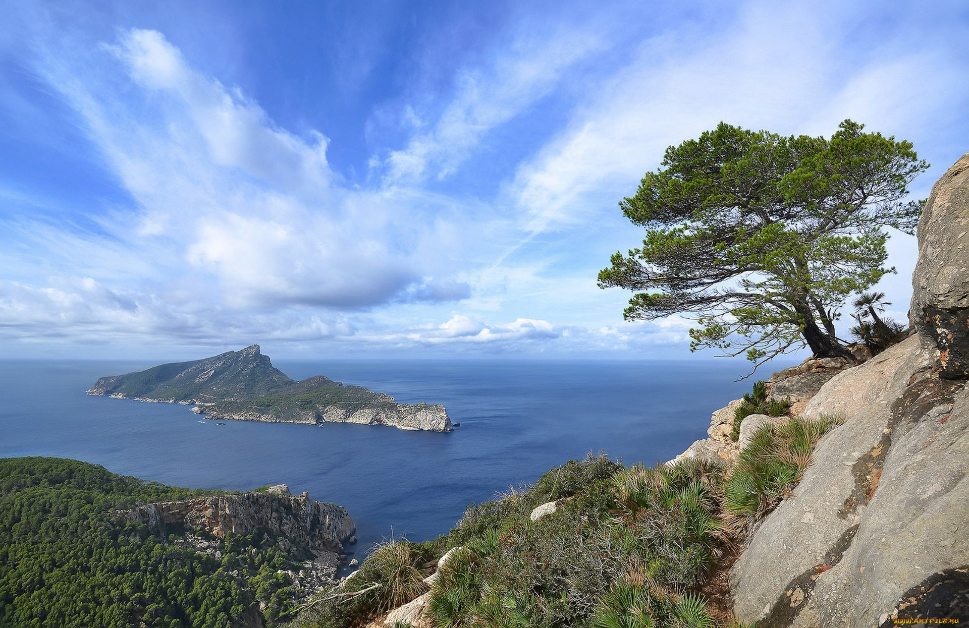 природа, побережье, простор