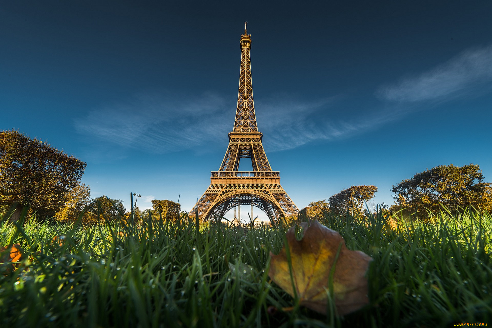 города, париж, , франция, простор