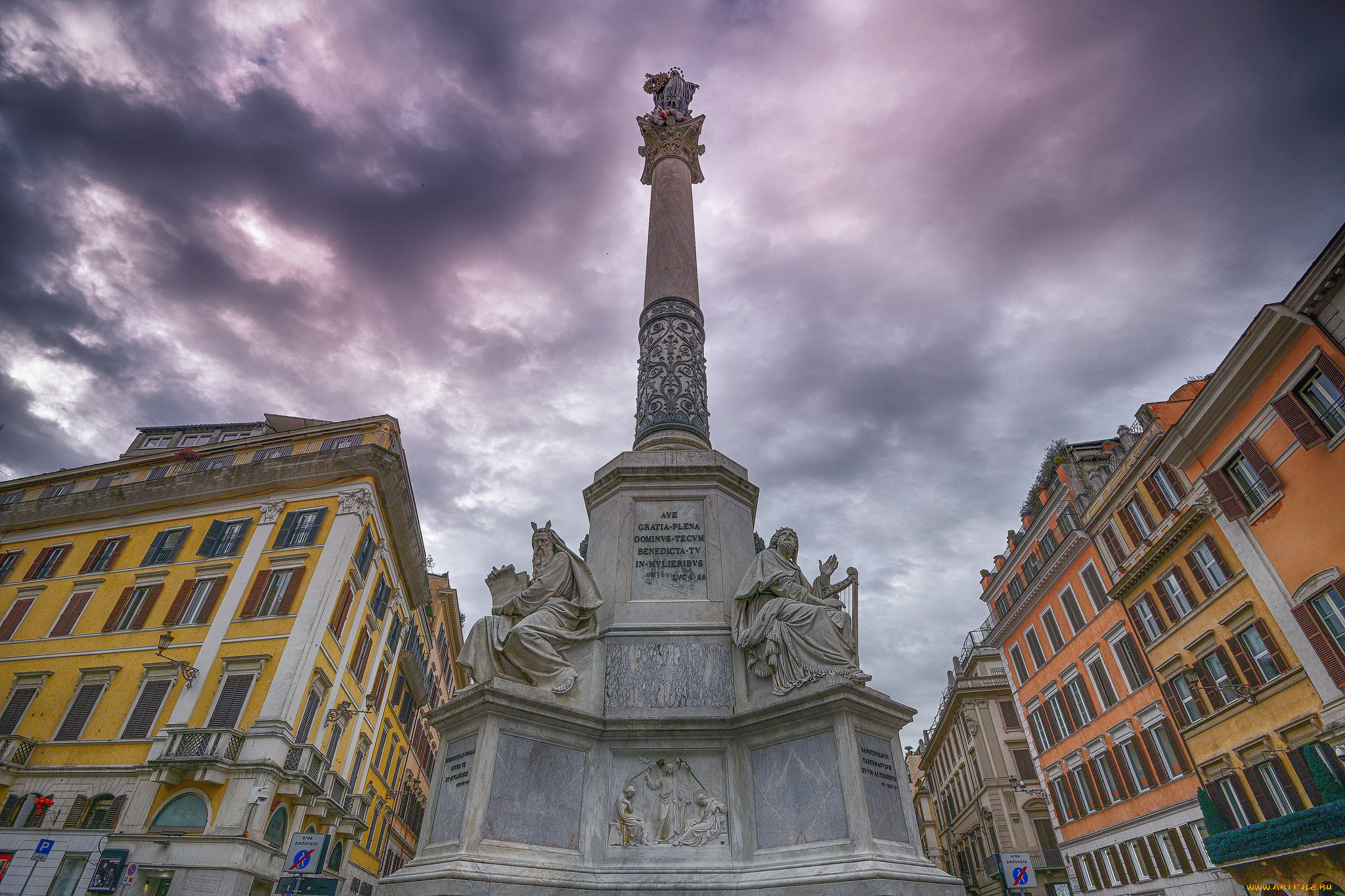 colonna, dell`immacolata, -, rome, города, рим, , ватикан, , италия, колоннада