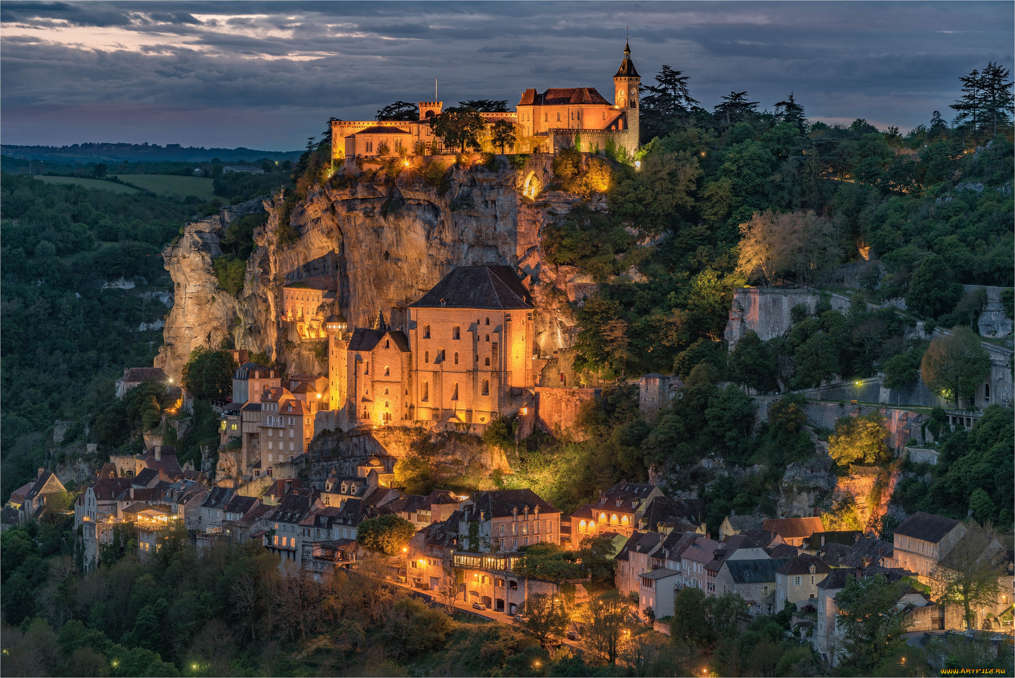rocamadour, города, -, пейзажи, простор