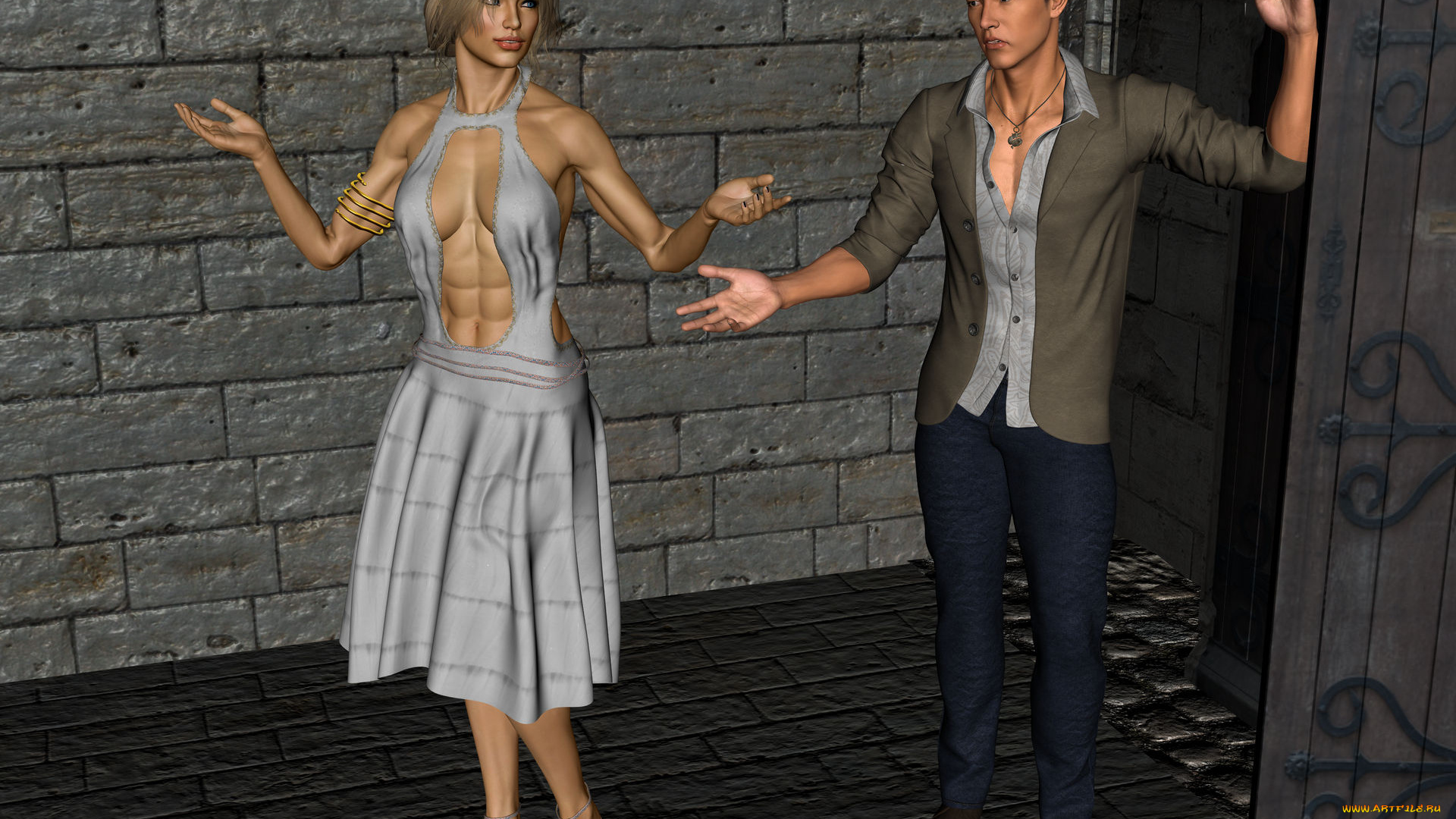 3д, графика, люди, , people, фон, взгляд, девушка