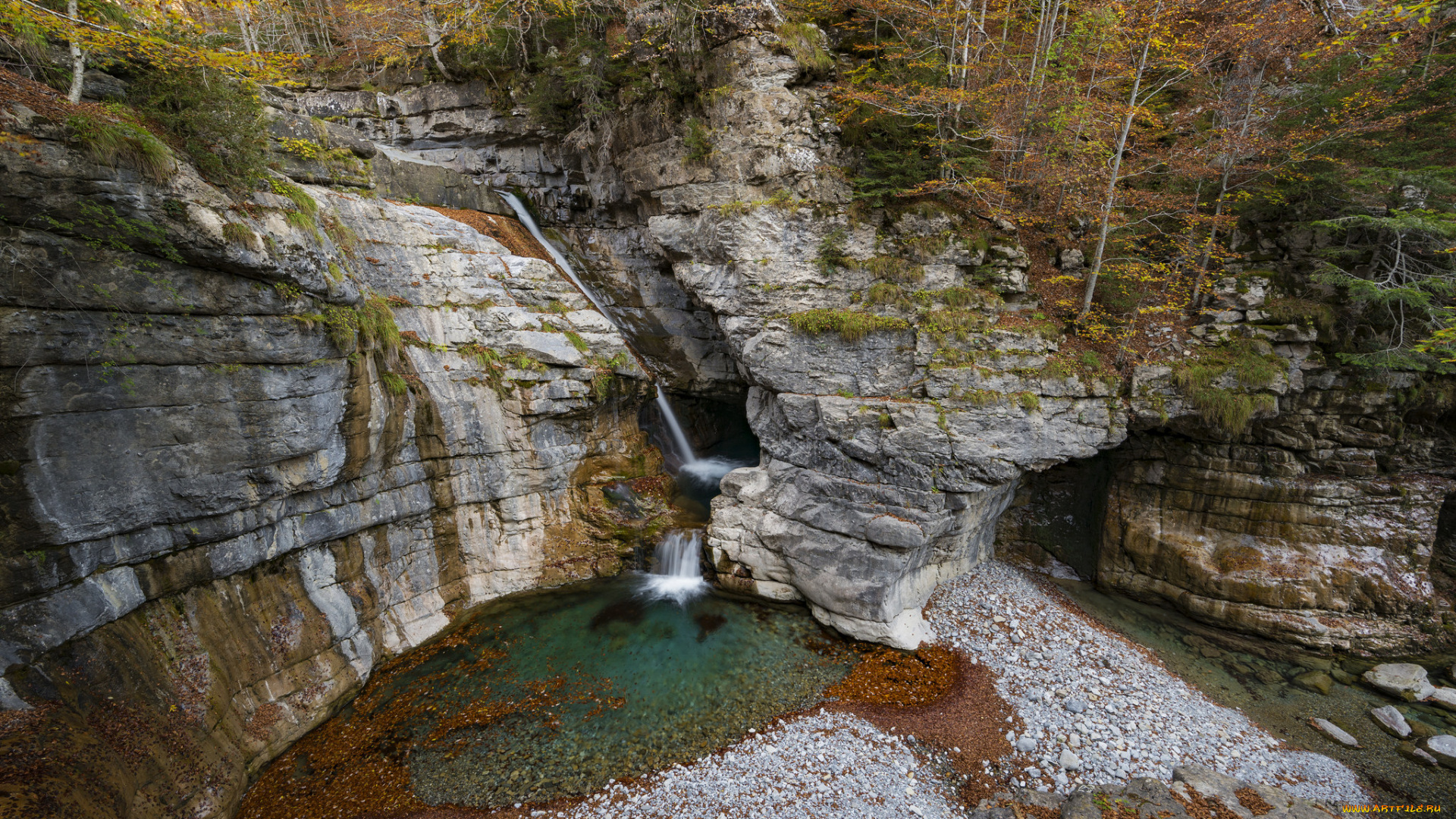 природа, водопады, простор