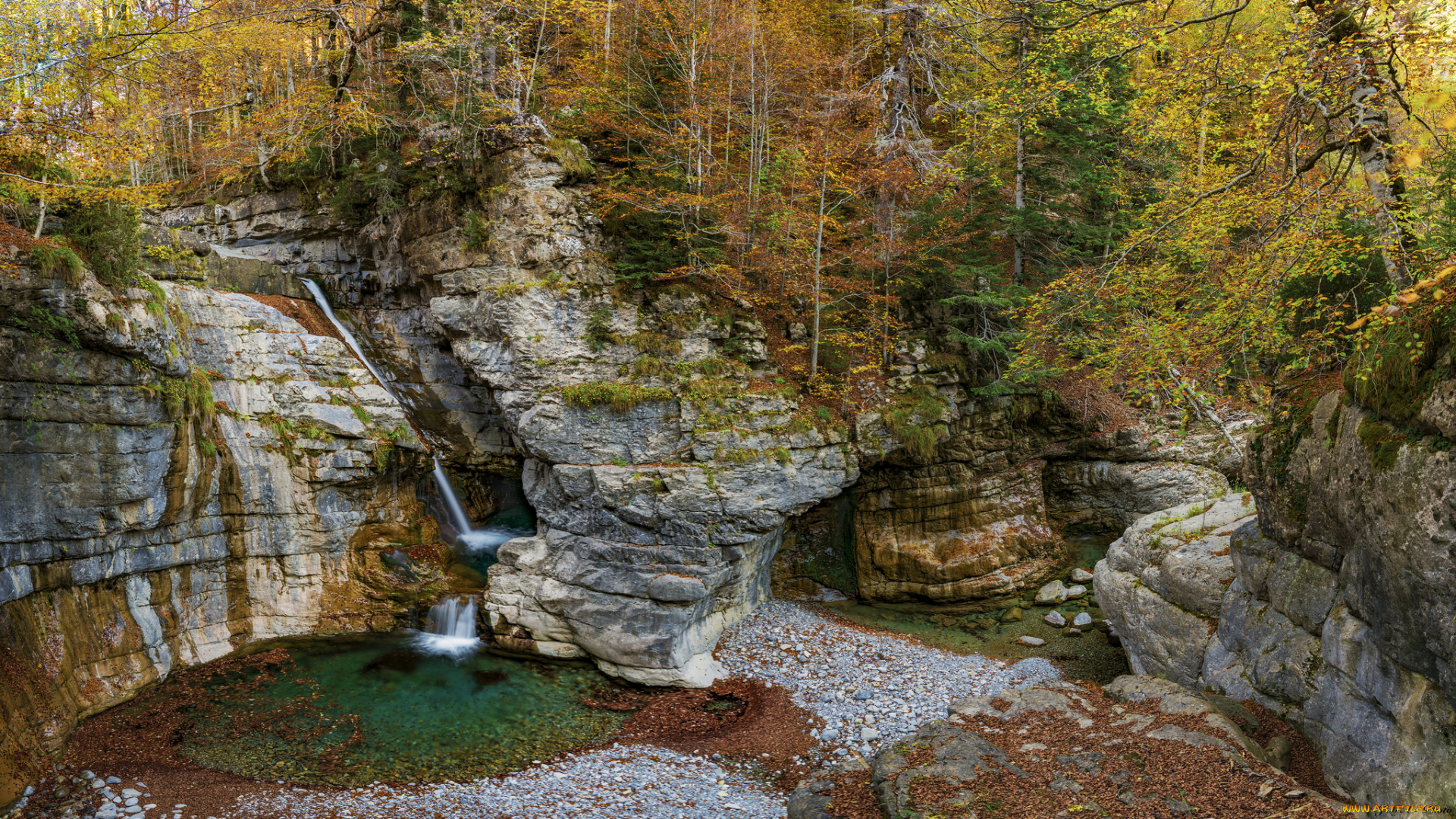 природа, водопады, простор