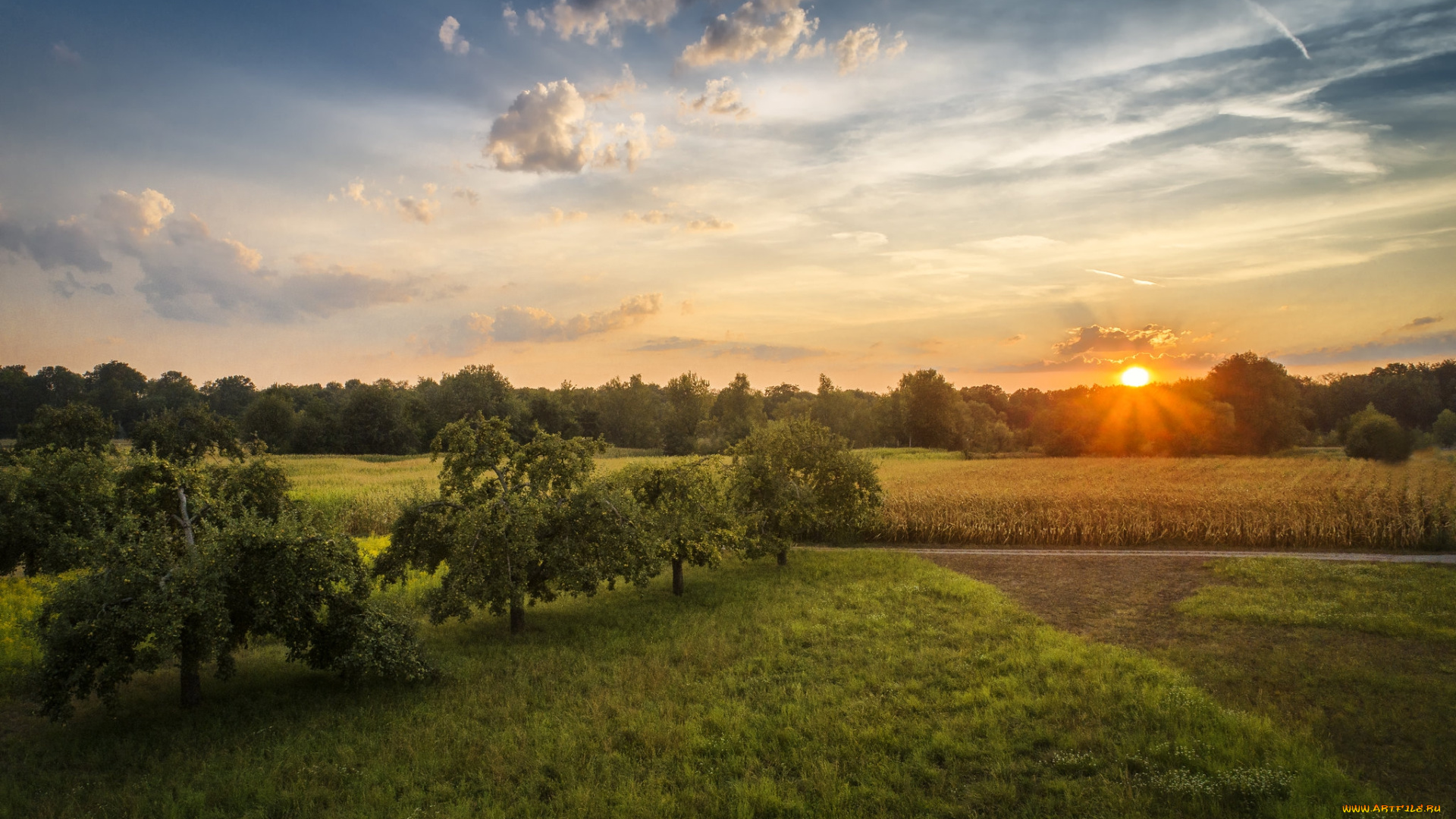 природа, восходы, закаты, простор