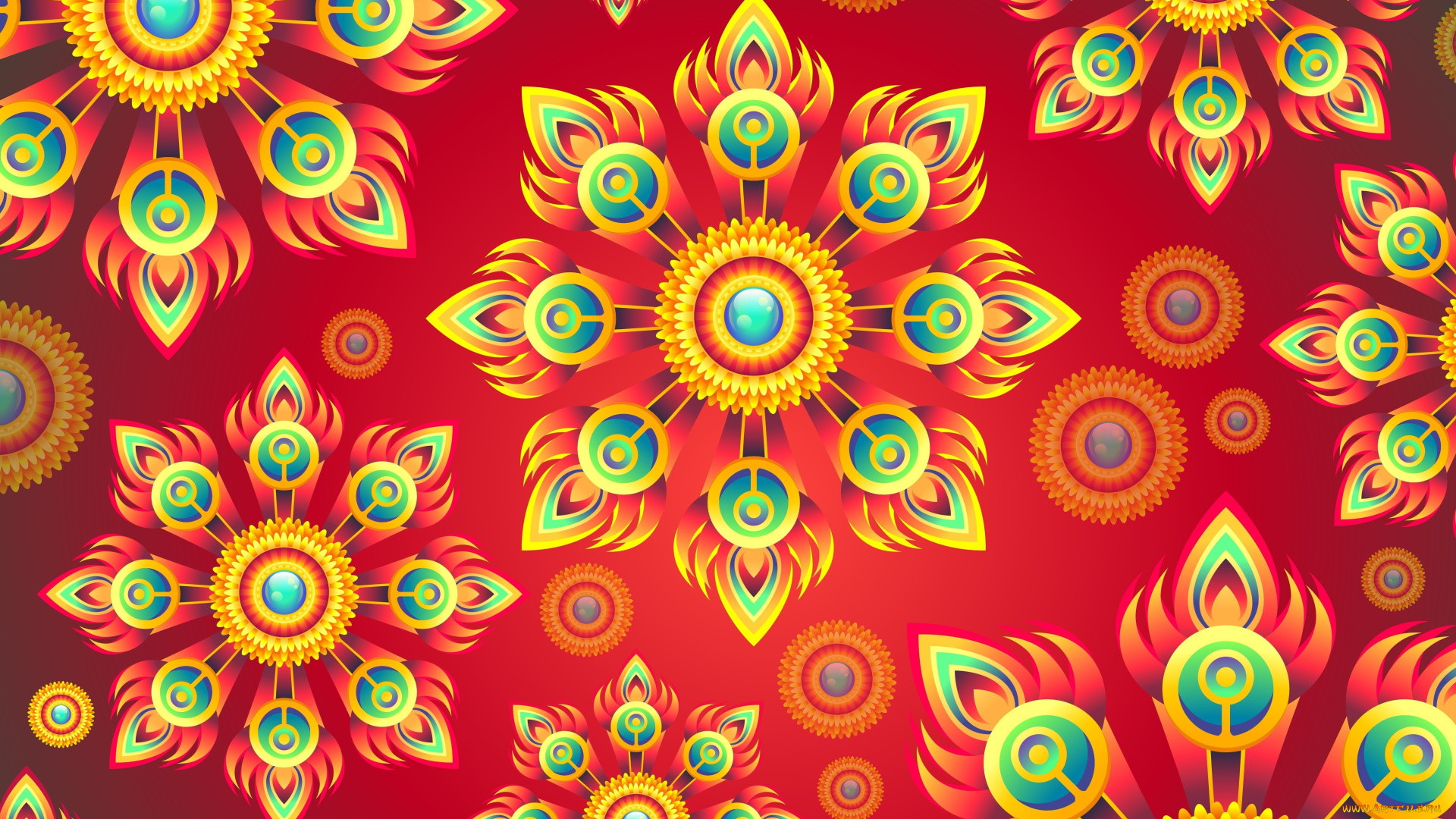 векторная, графика, цветы, , flowers, узор, фон, цвет