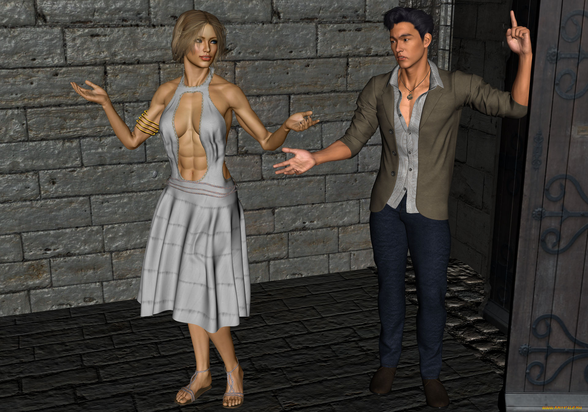 3д, графика, люди, , people, фон, взгляд, девушка