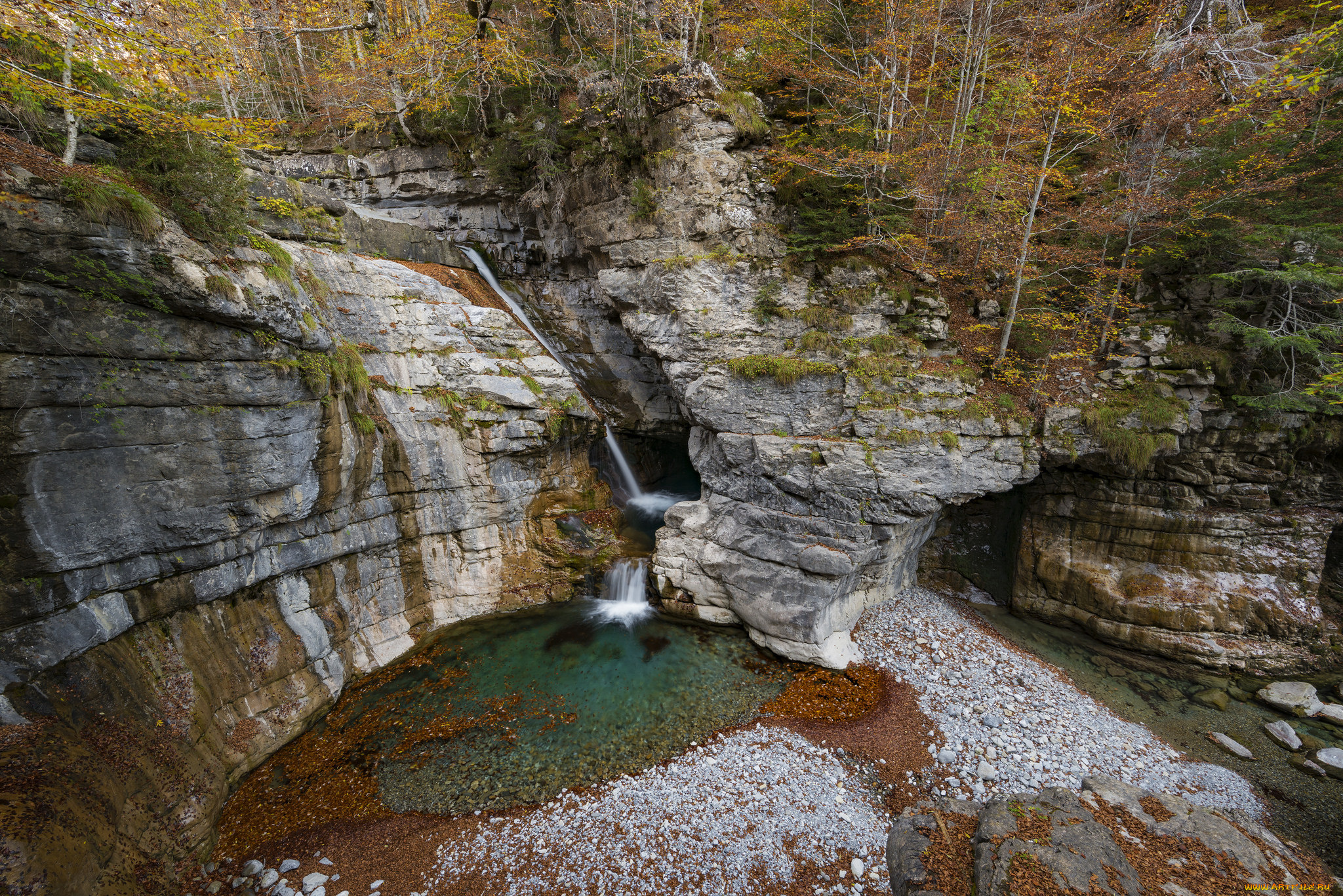 природа, водопады, простор