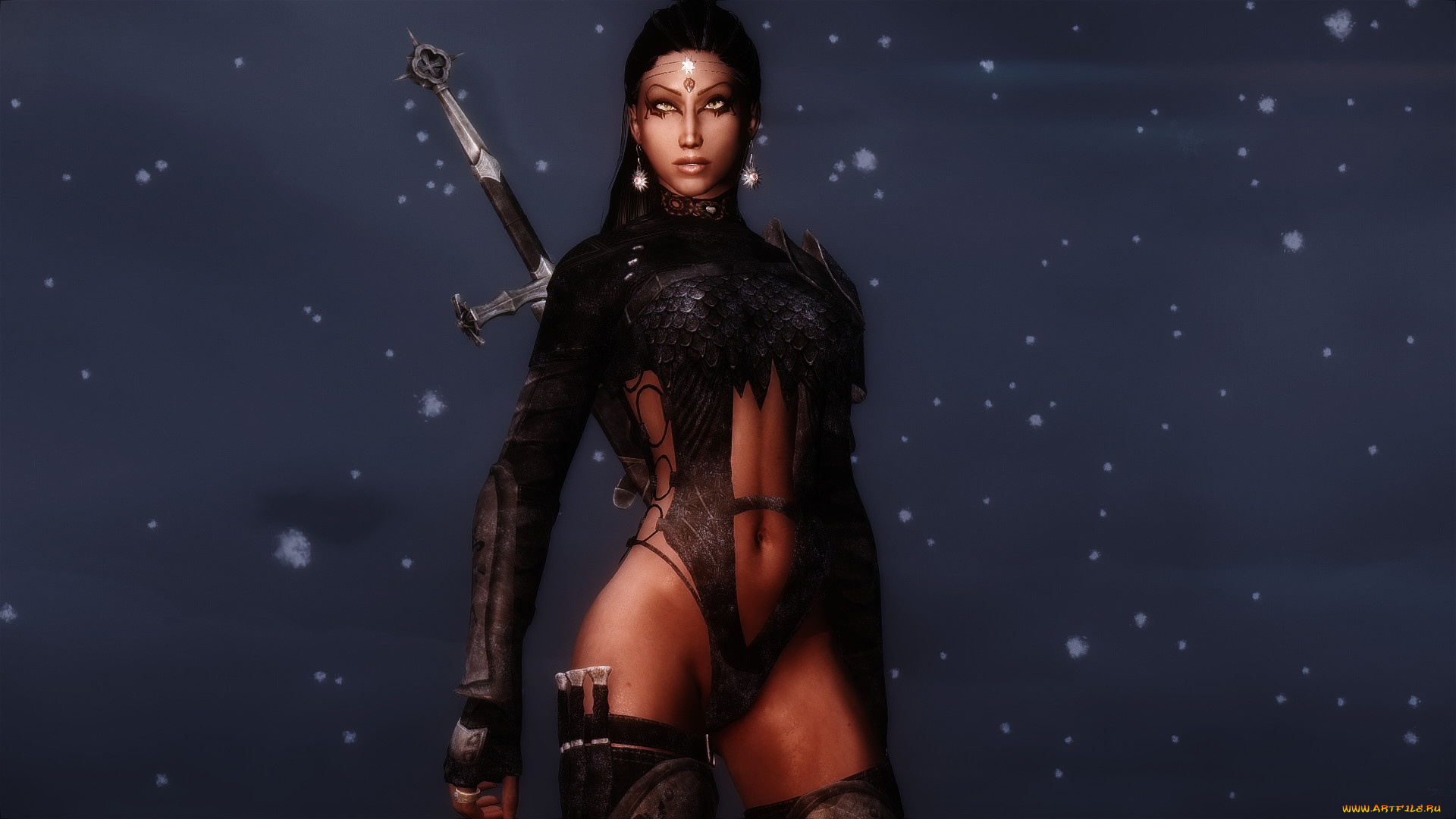 3д, графика, амазонки, , amazon, девушка, фон, взгляд, униформа, меч