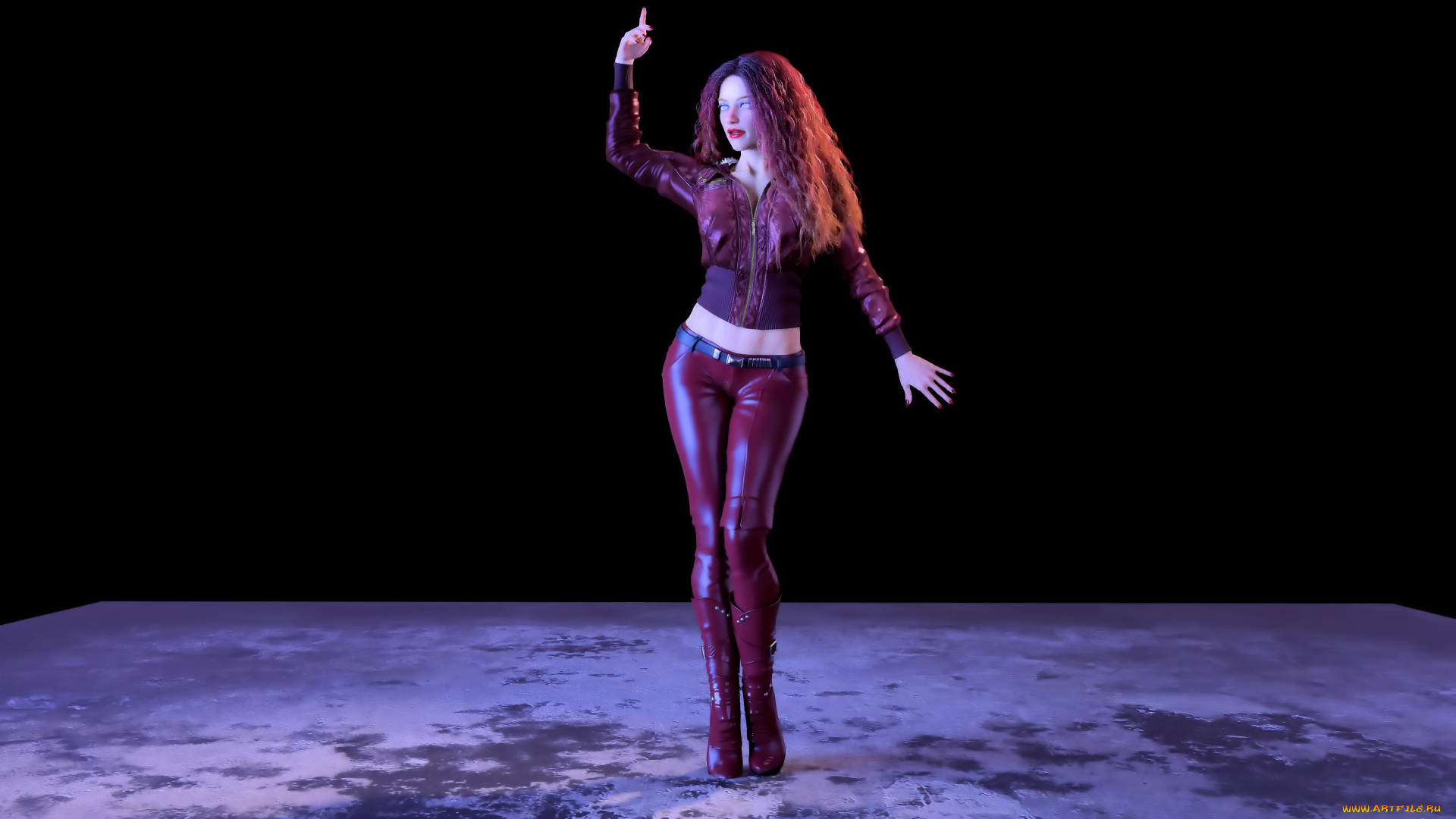 3д, графика, люди, , people, девушка, фон, одежда, кожа