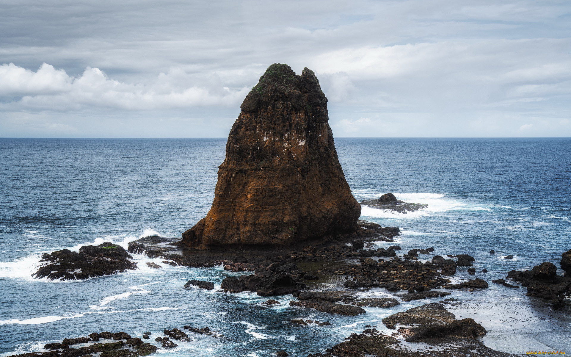 природа, побережье, скала, камни, море