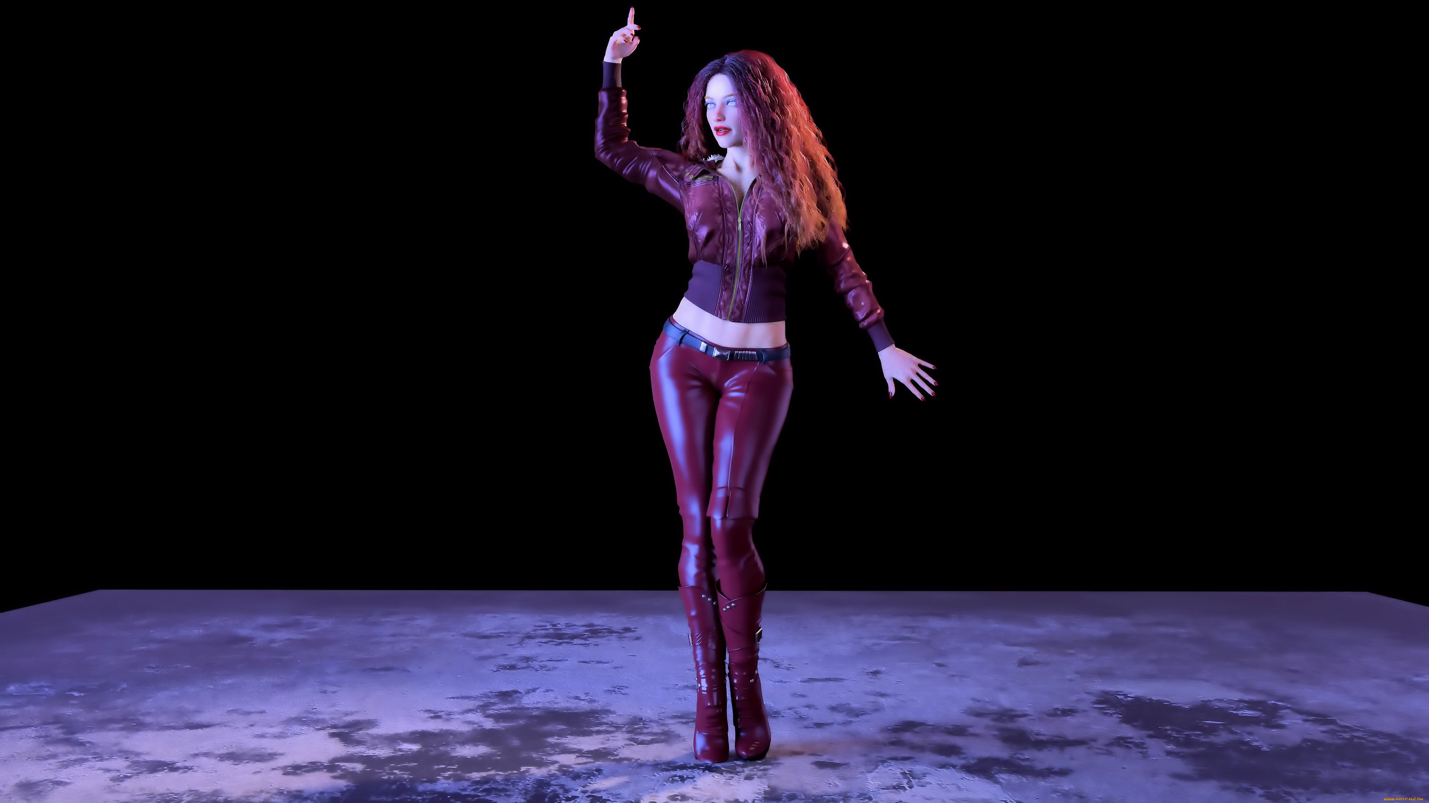 3д, графика, люди, , people, девушка, фон, одежда, кожа