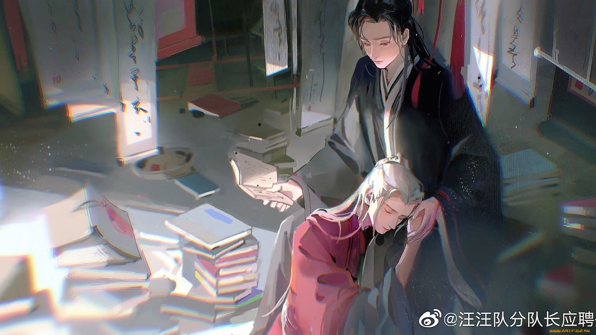 аниме, unknown, , другое, , мужчины, свитки, книги