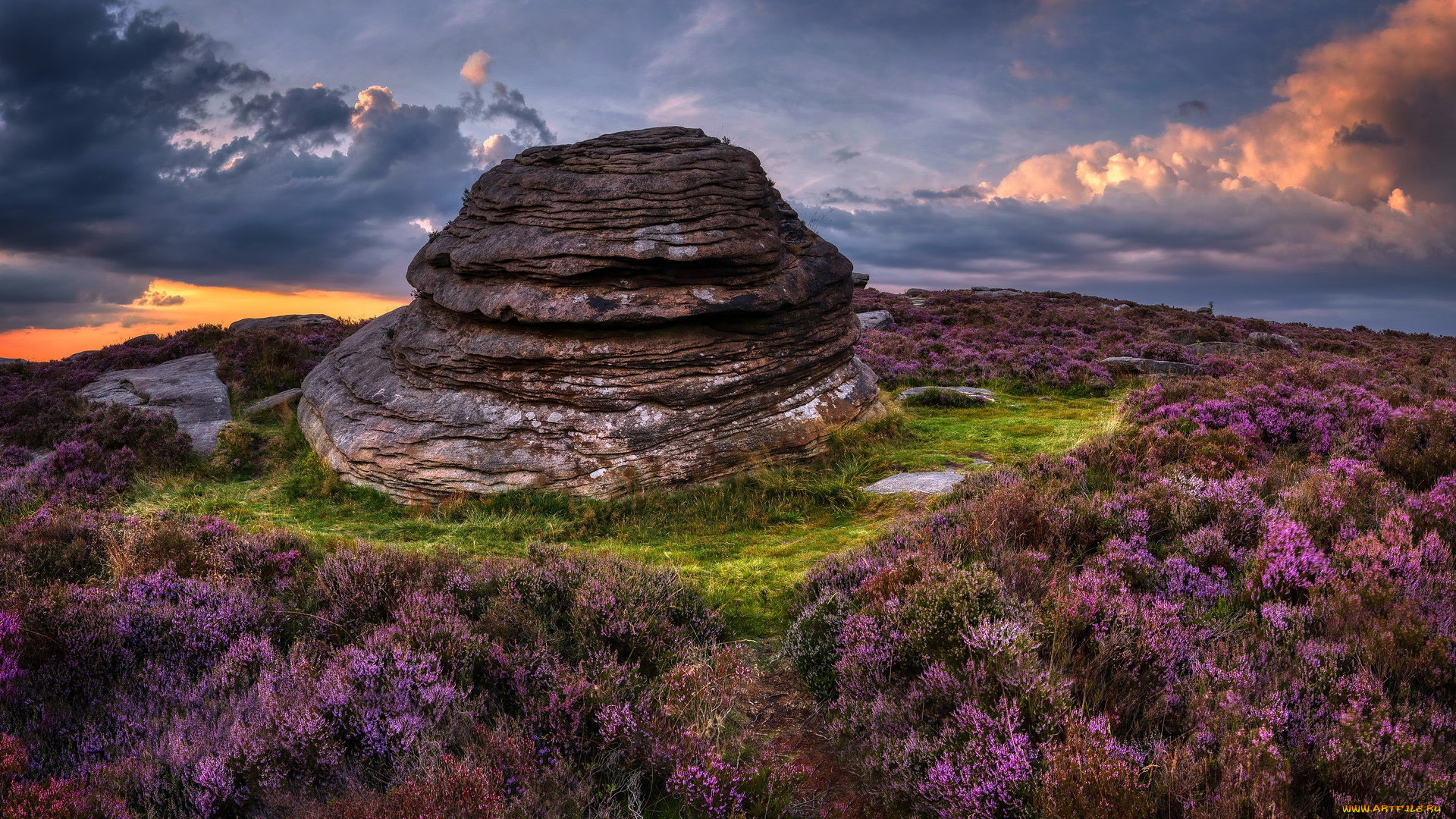 peak, district, over, owler, tor, england, природа, горы, peak, district, over, owler, tor