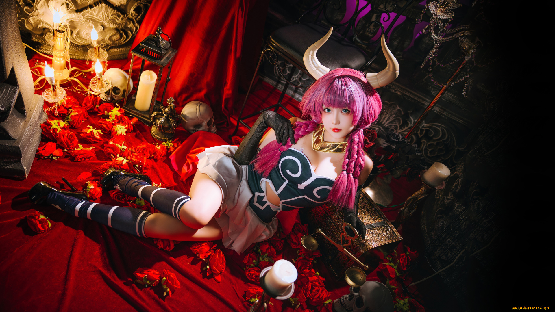 девушки, -, креатив, , косплей, красивая, девушка