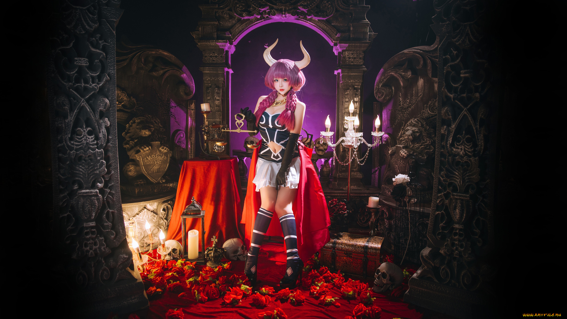 девушки, -, креатив, , косплей, красивая, девушка