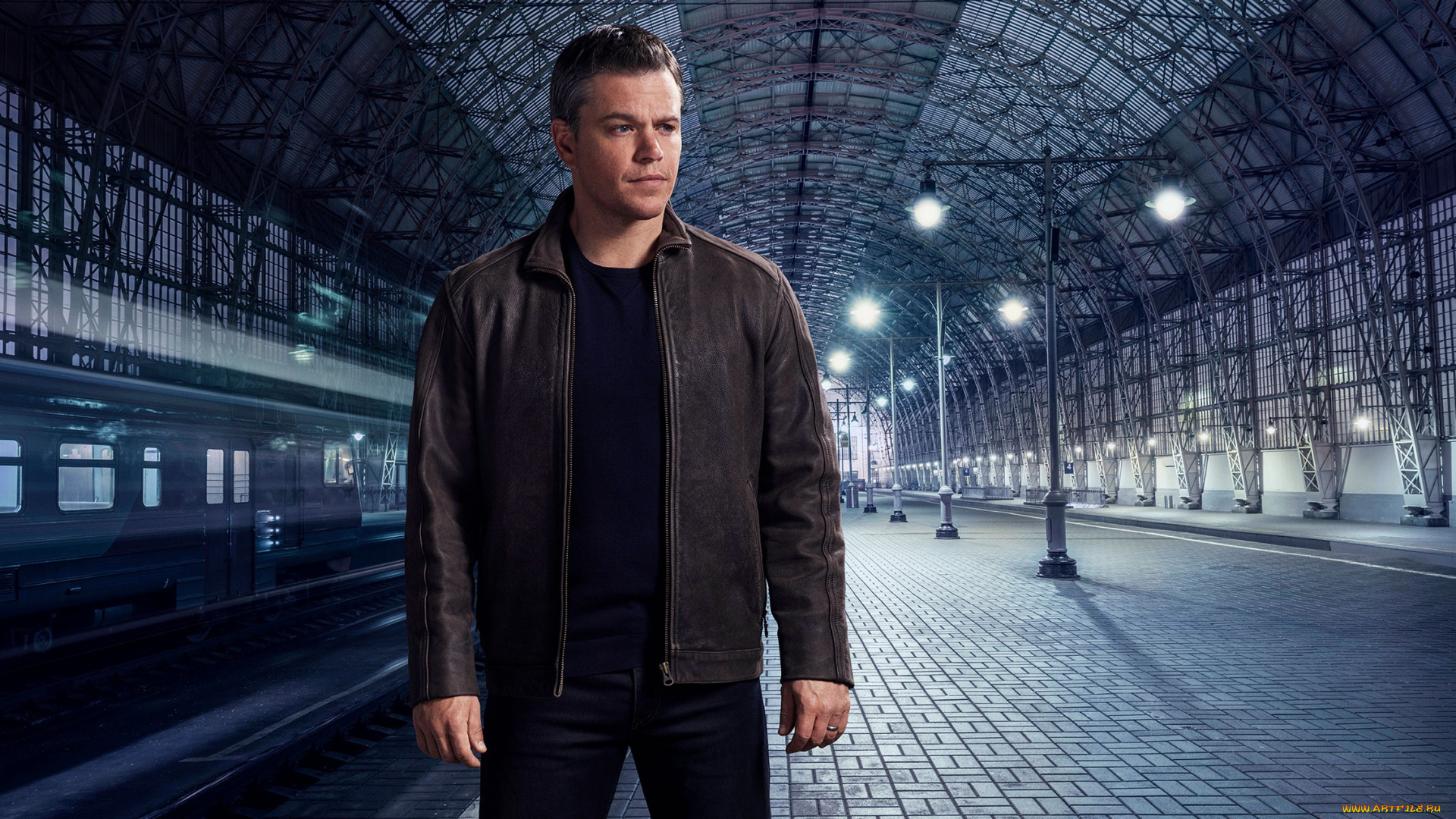 мужчины, matt, damon, мэтт, деймон, вoкзал, актер, кожаная, куртка, молодой, продюсер, сценарист, мэттью, пейдж