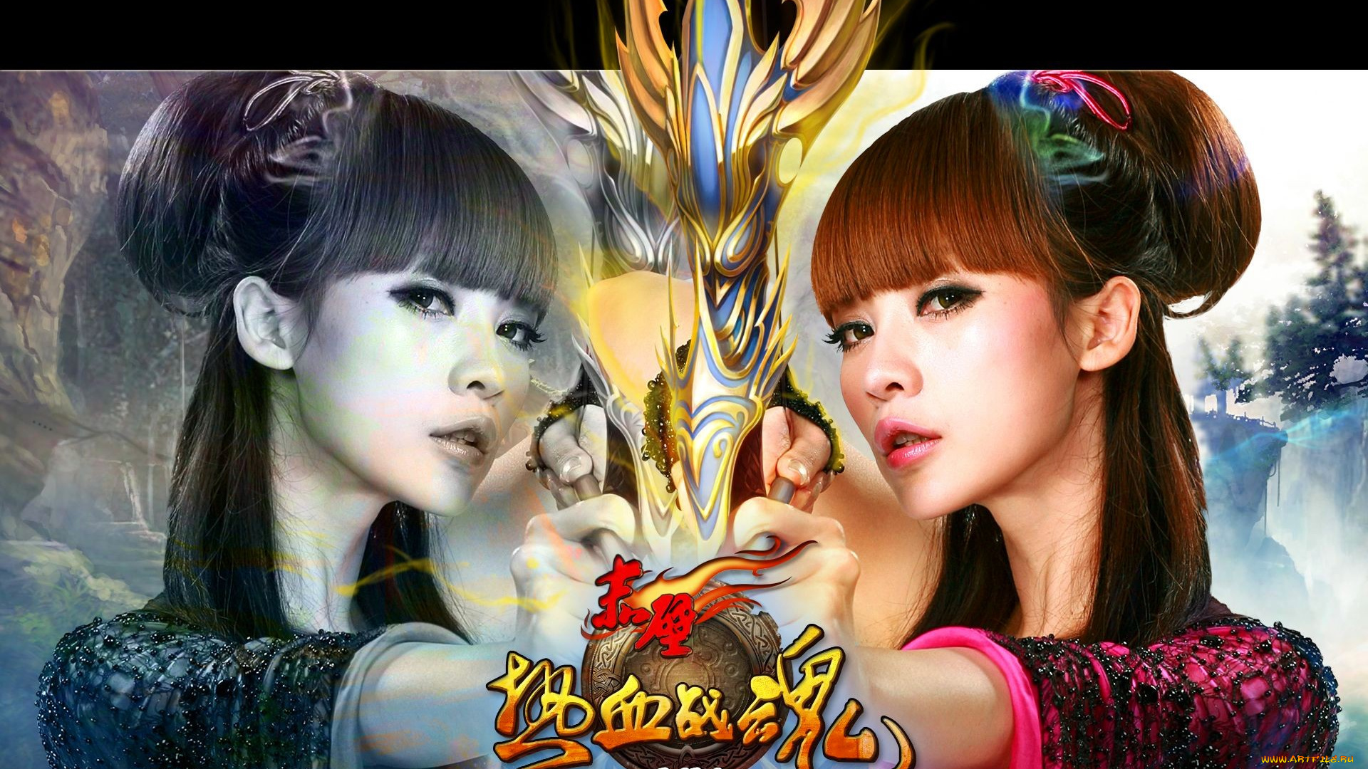 видео, игры, red, cliff, девушка, лучница