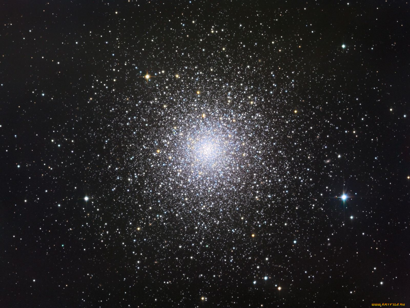 шаровое, звездное, скопление, m3, космос, звезды, созвездия
