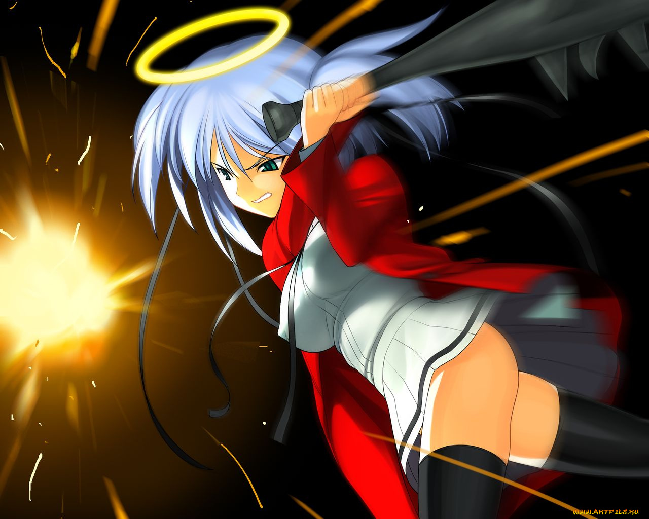 аниме, bokusatsu, tenshi, dokuro, chan