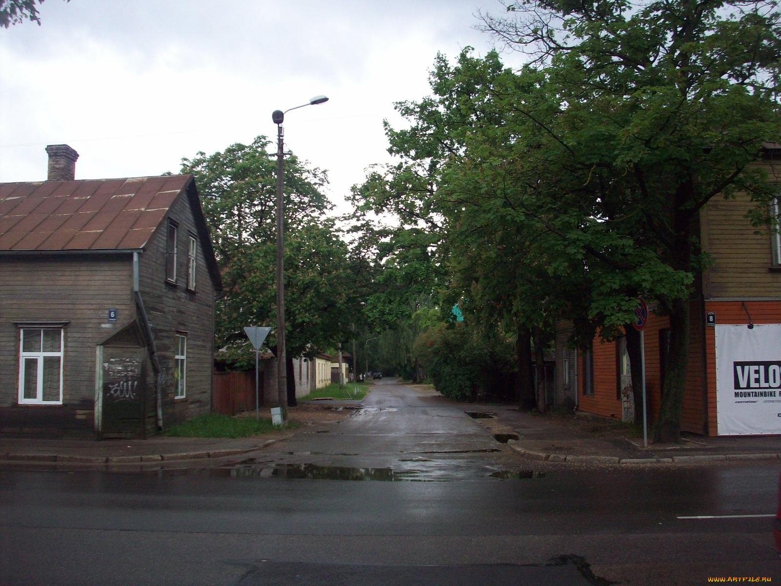 деревянная, рига, города, латвия