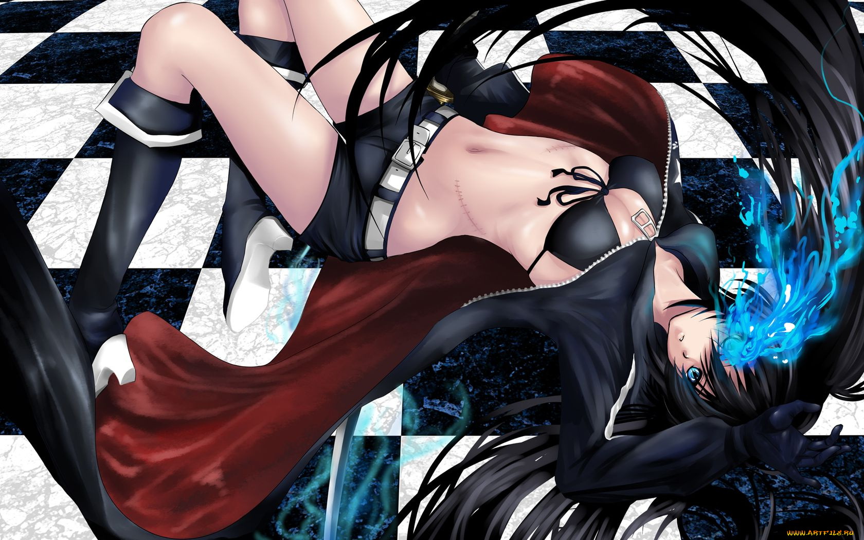 black, rock, shooter, аниме