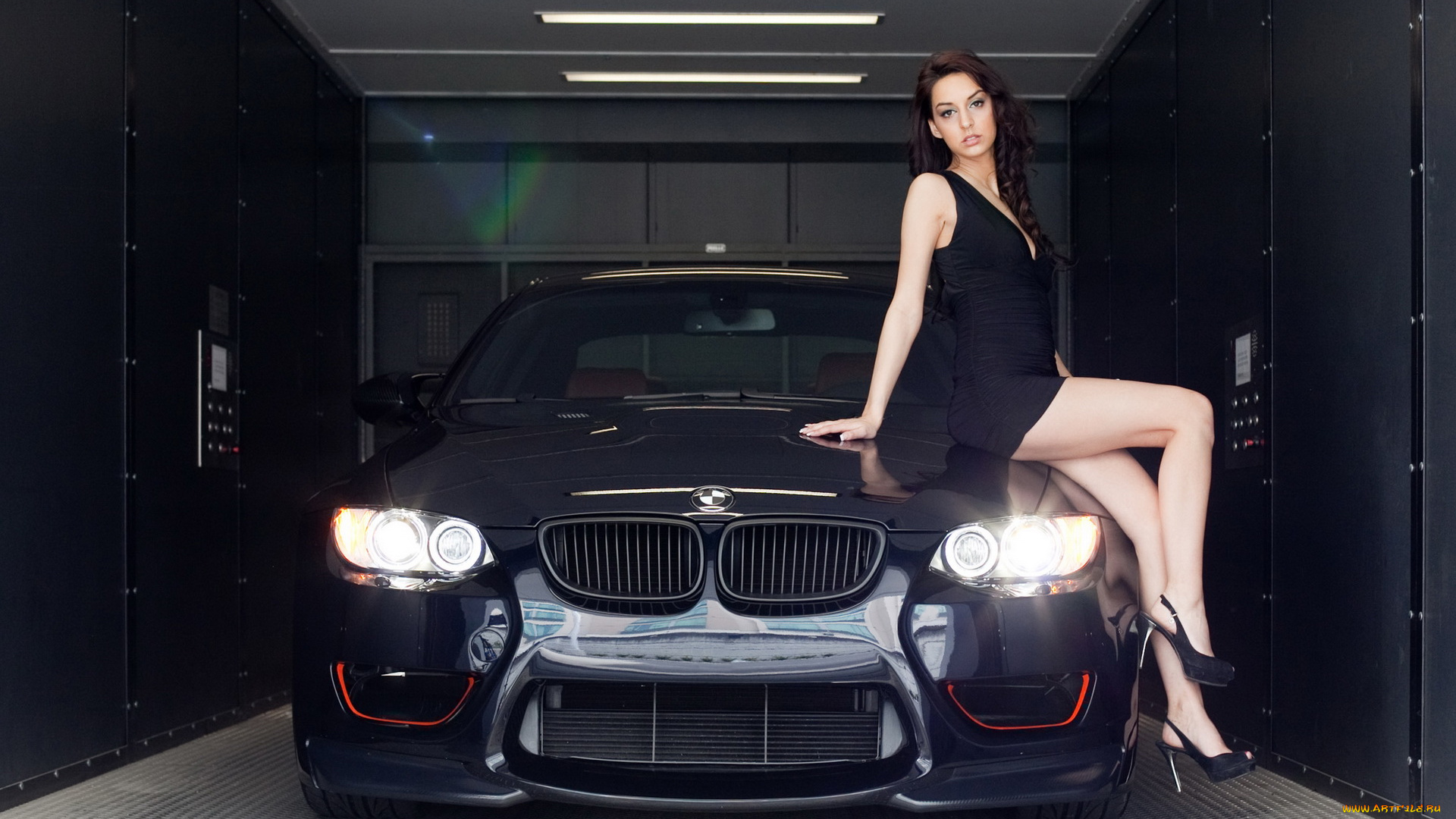 автомобили, авто, девушками