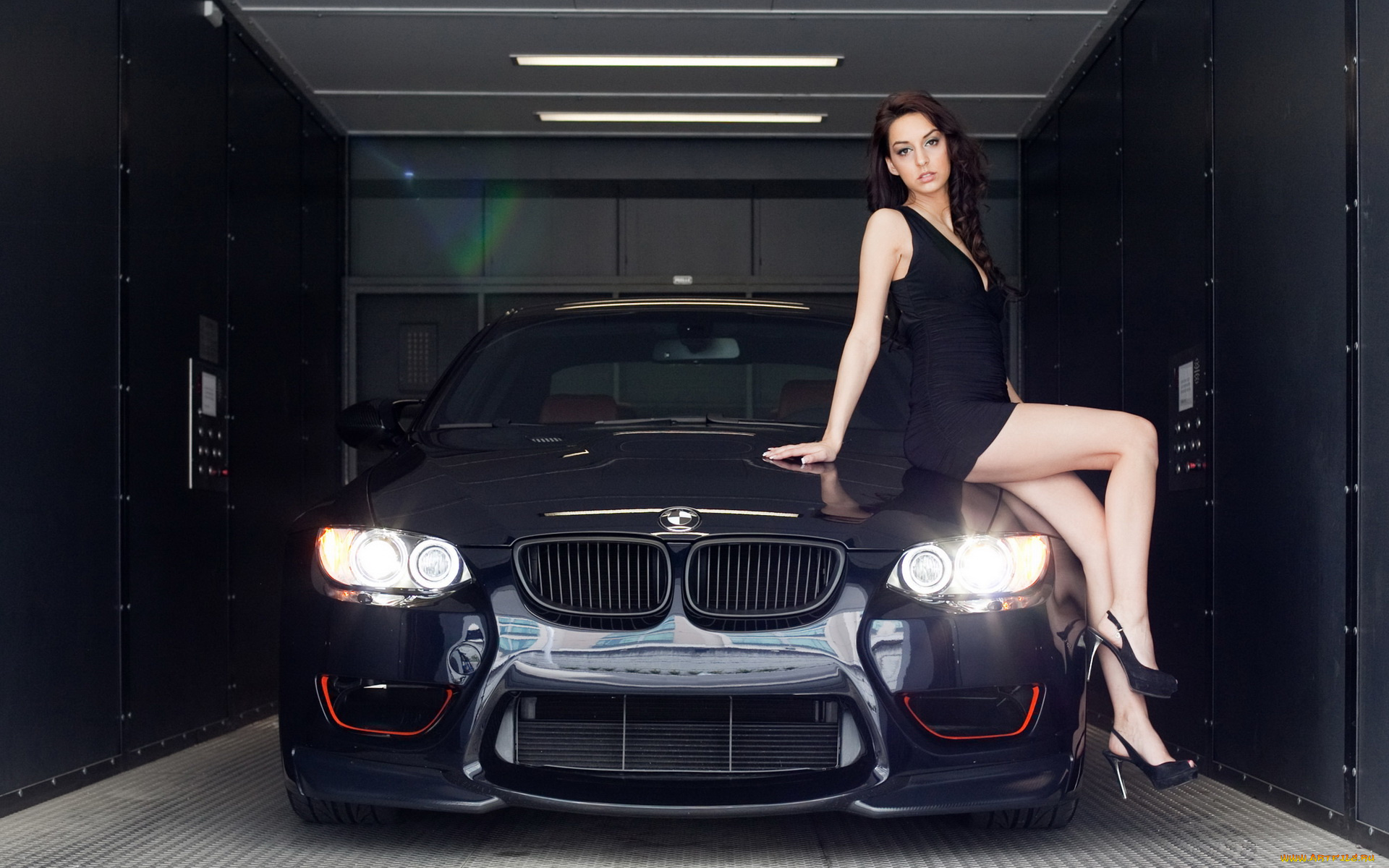 автомобили, авто, девушками