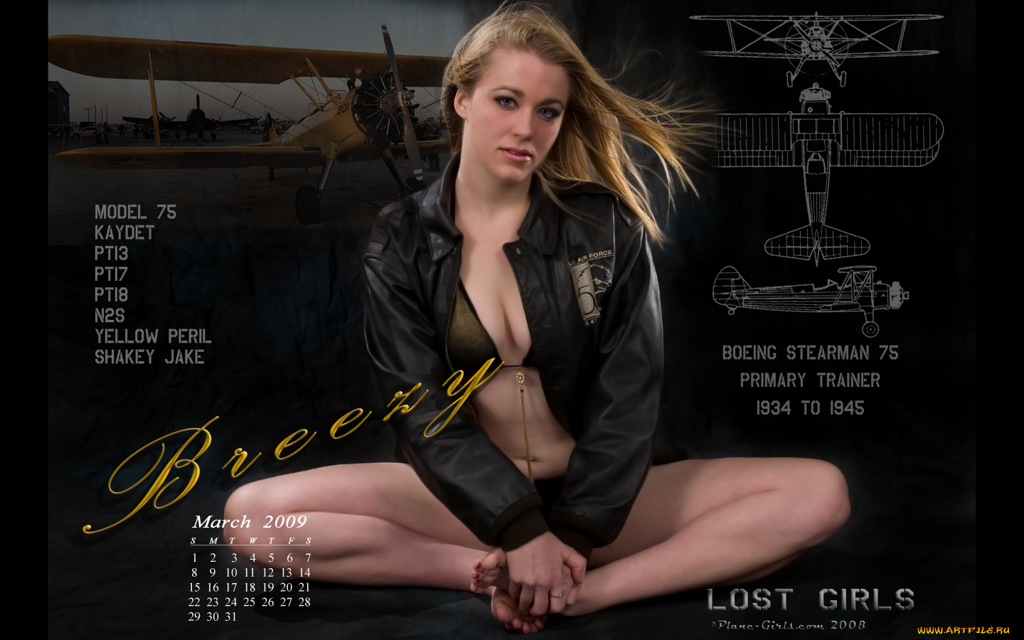 календари, девушки