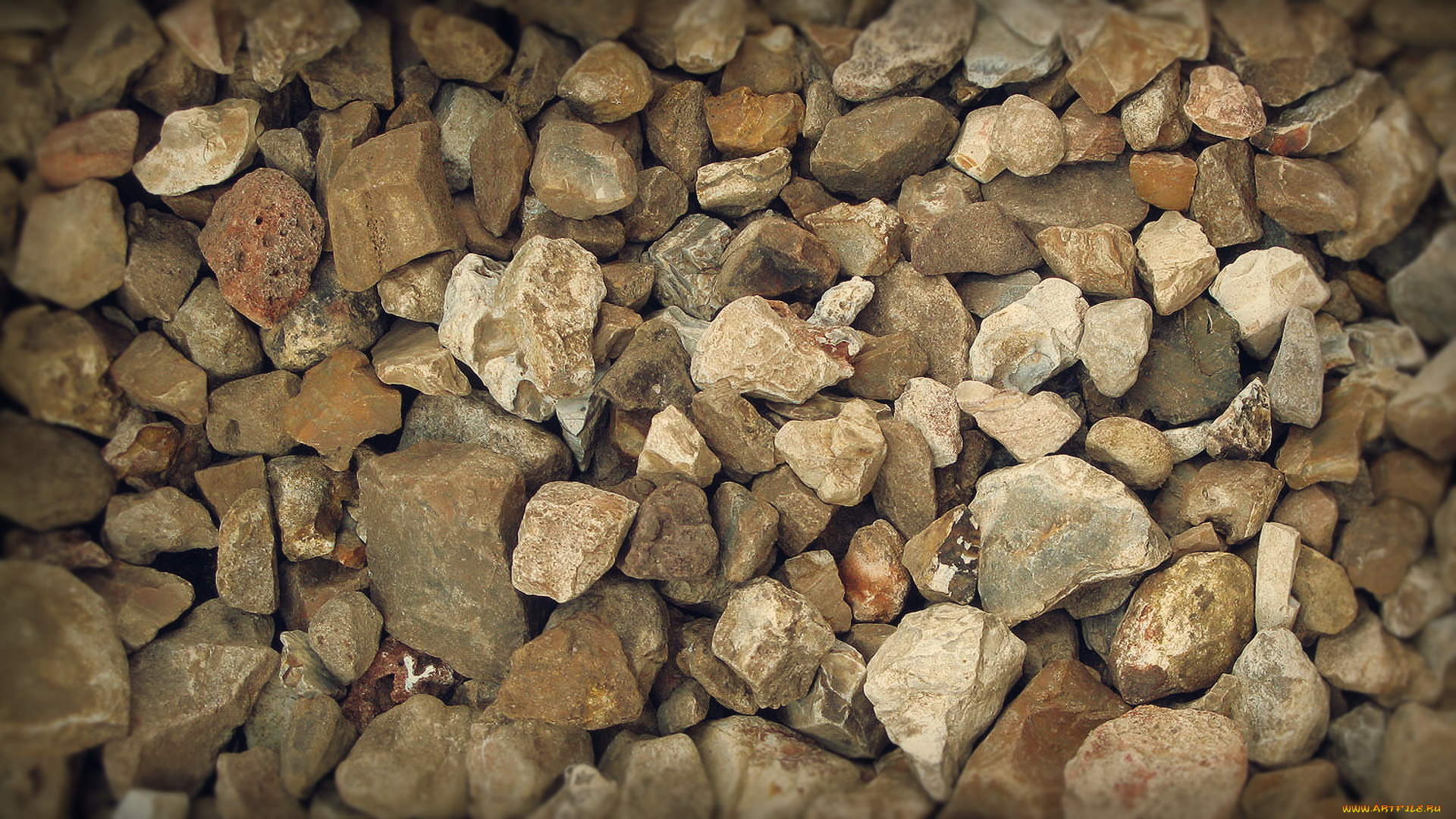 природа, камни, минералы, дробленный, камень, мелкий