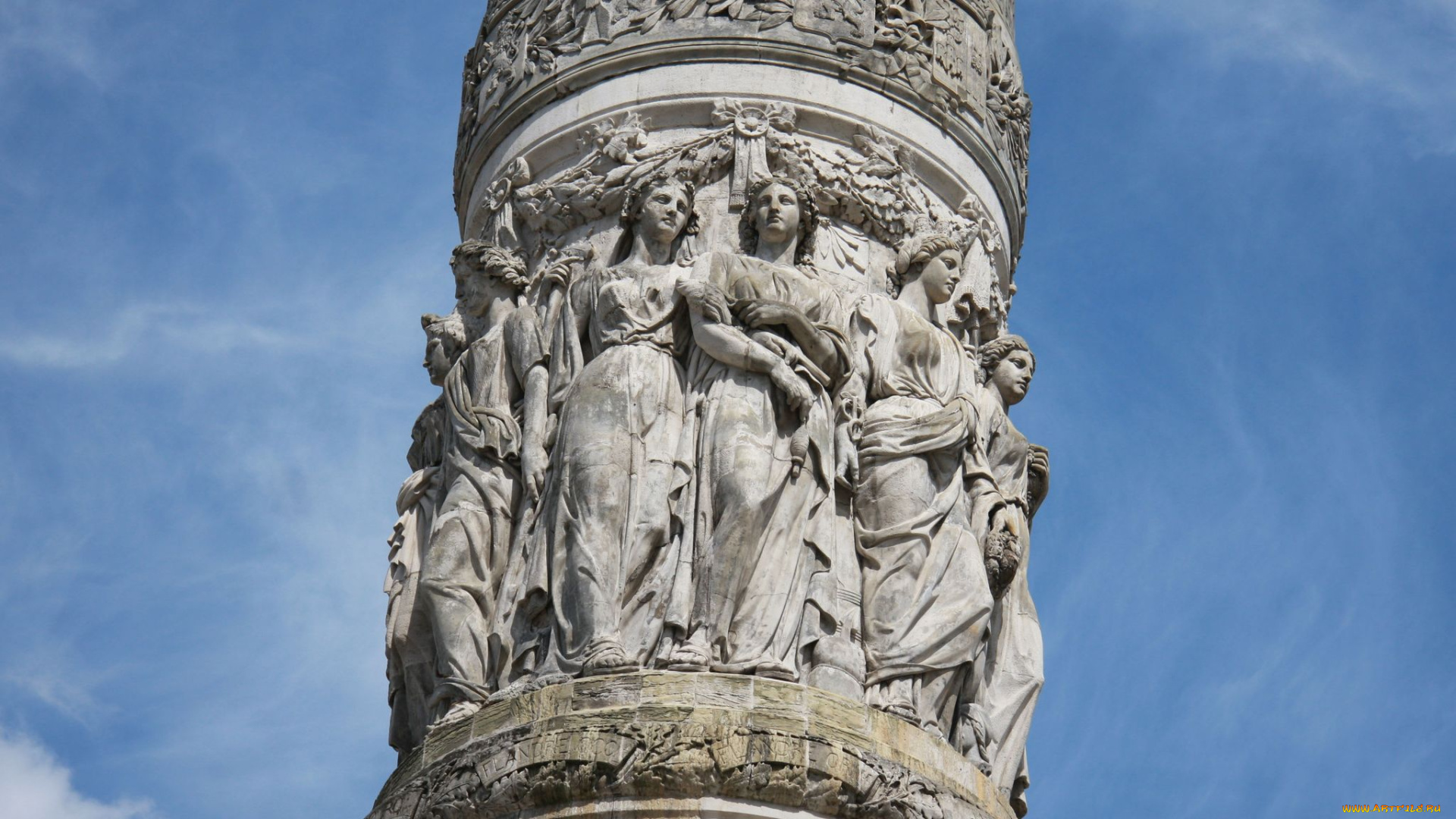 разное, рельефы, статуи, музейные, экспонаты, колонна