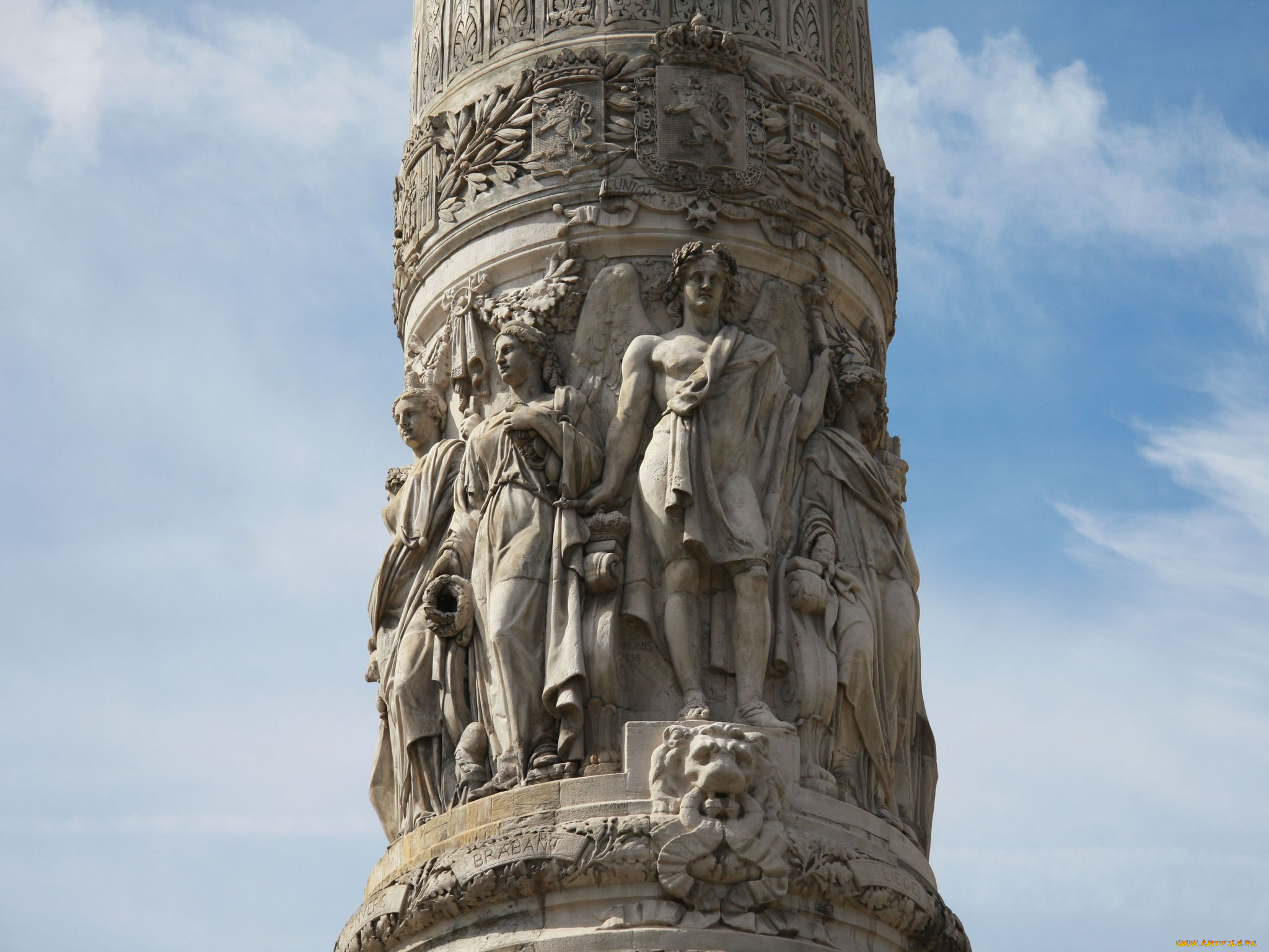 разное, рельефы, статуи, музейные, экспонаты, колонна