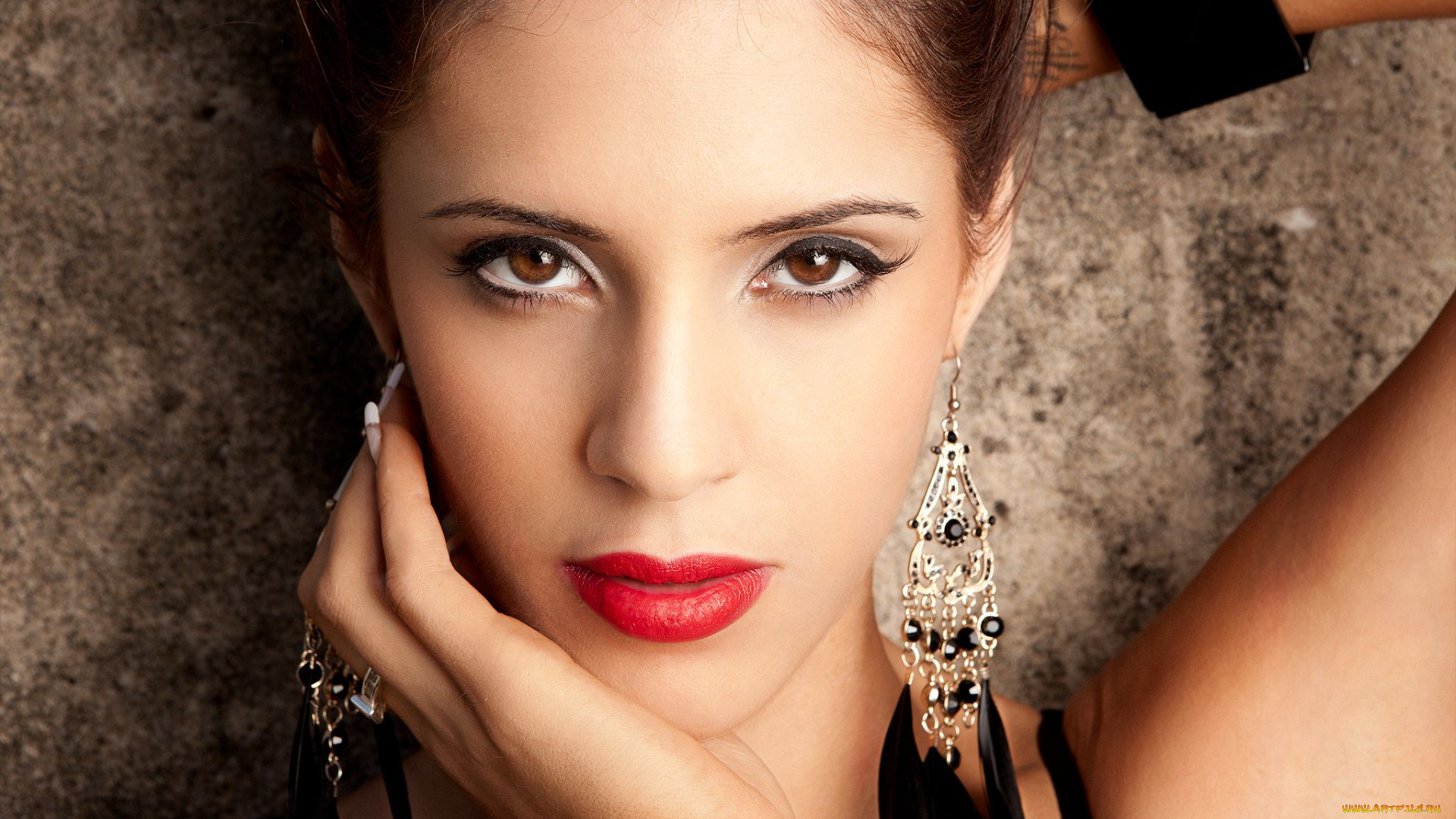 -Unsort, Лица, Портреты, девушки, unsort, лица, портреты, макияж, серьги, взгляд