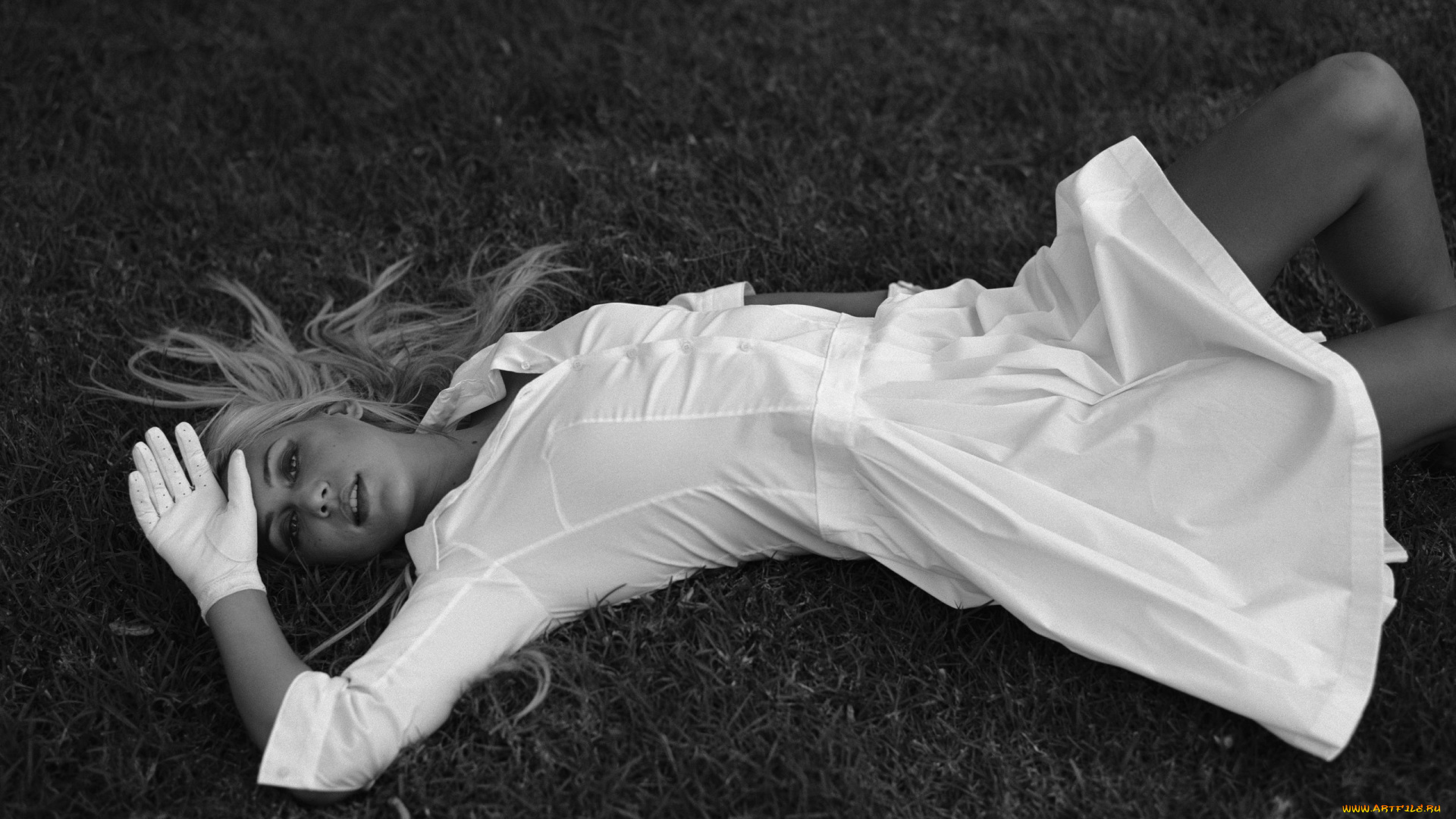 Анна, Курникова, девушки, перчатки