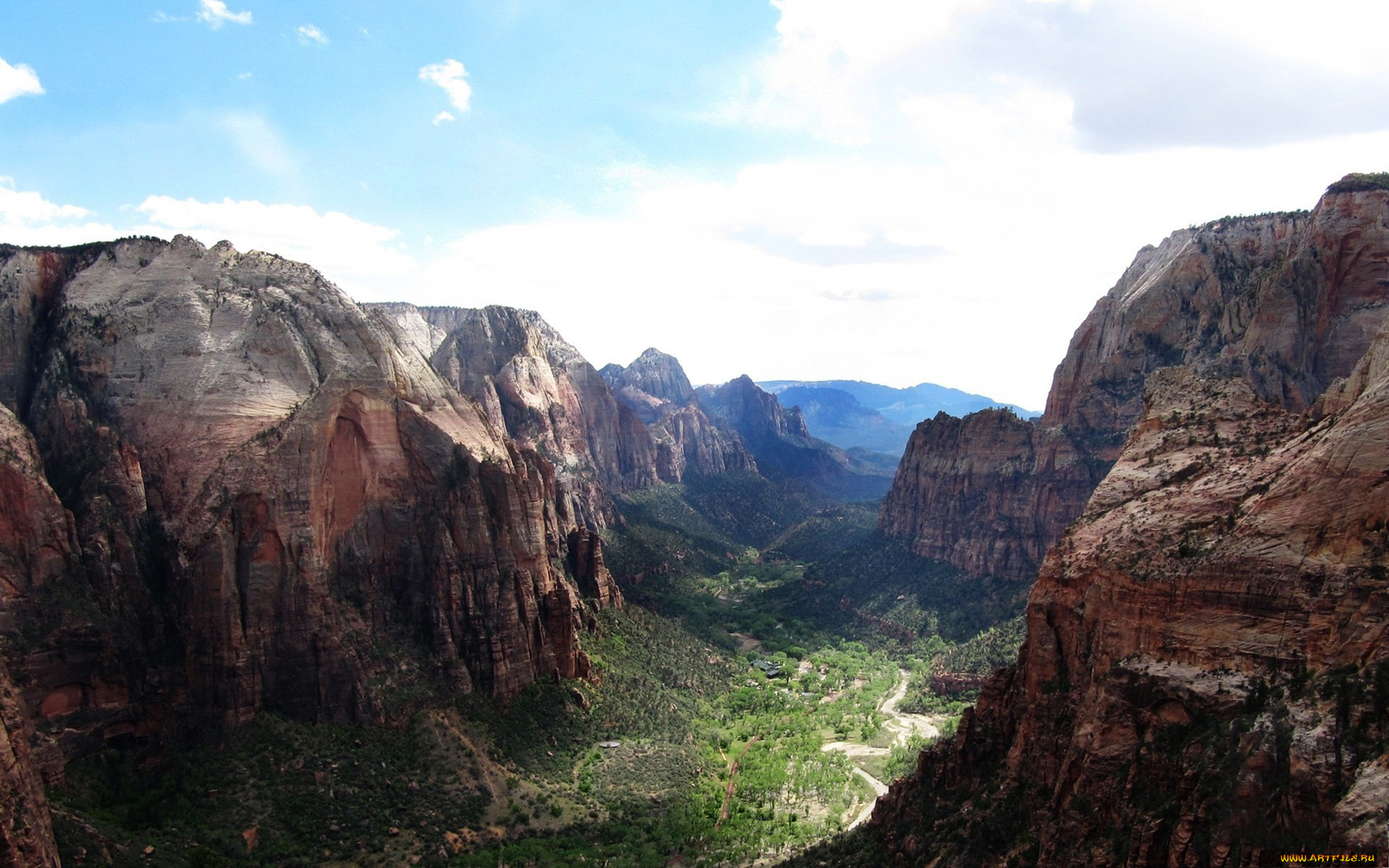 природа, горы, долина, каньон, ущелье