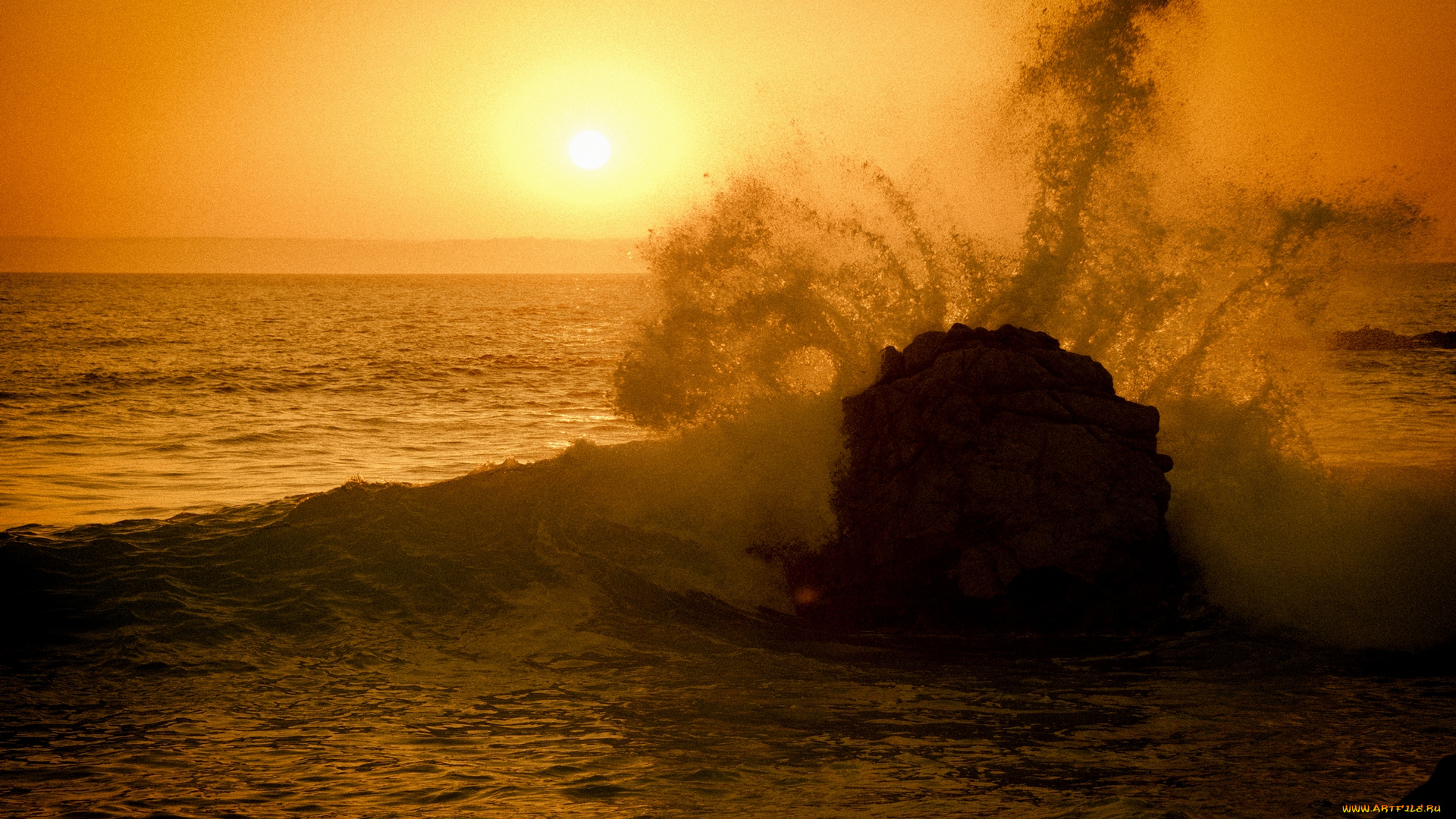 природа, восходы, закаты, брызги, солнце