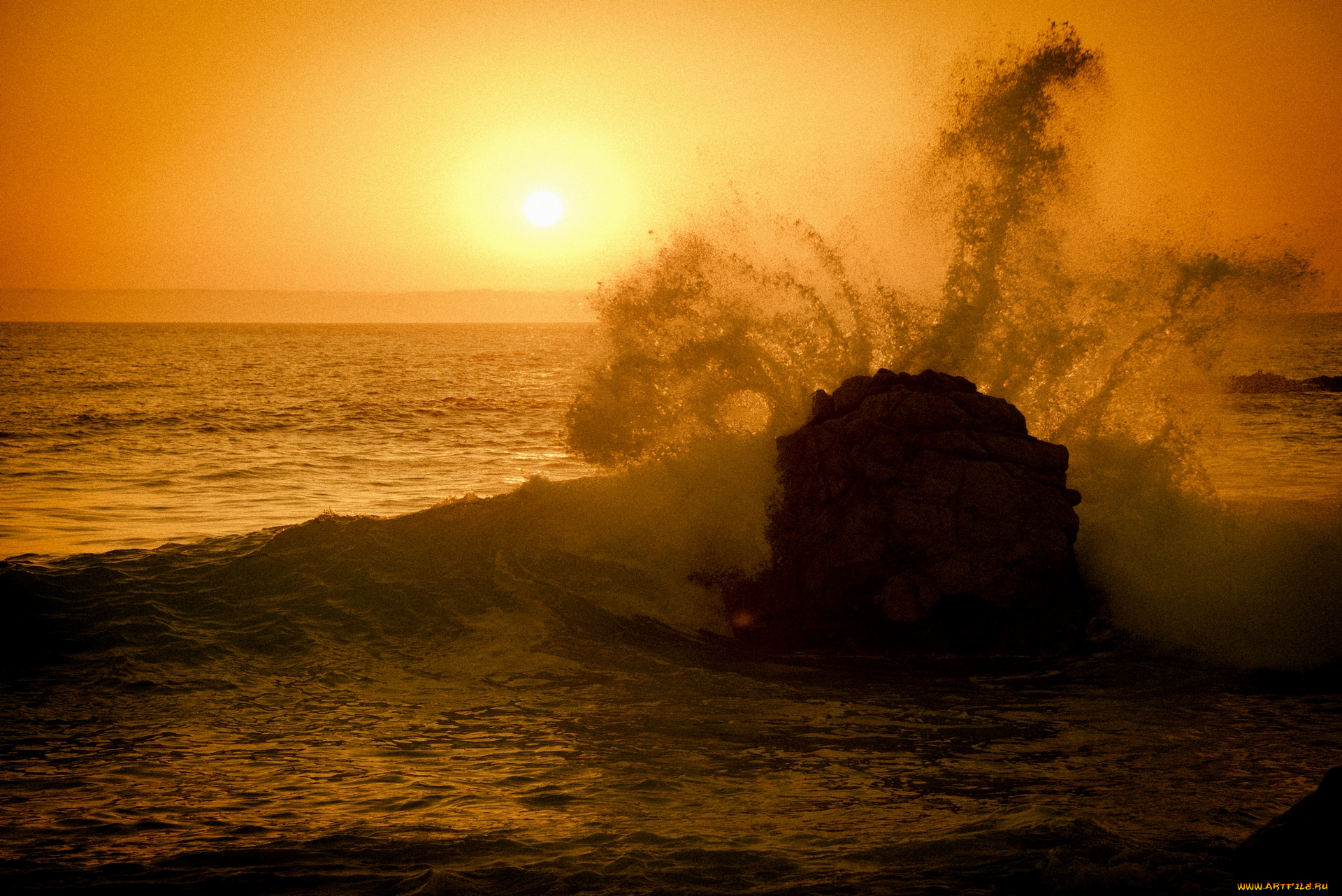 природа, восходы, закаты, брызги, солнце