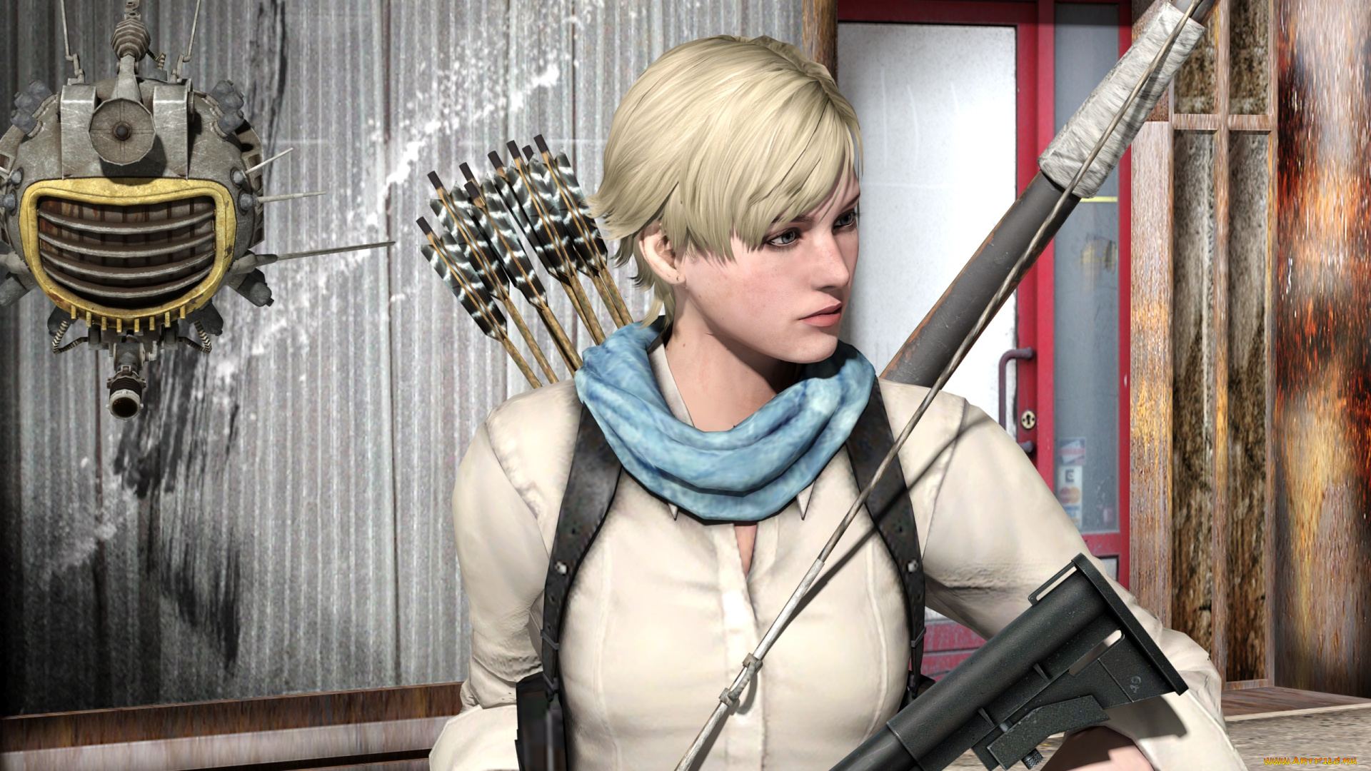 3д, графика, амазонки, , amazon, лук, взгляд, девушка