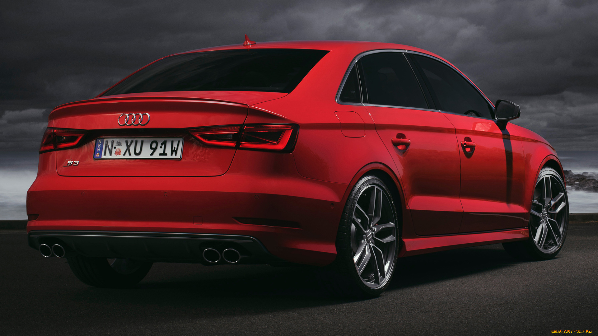 автомобили, audi, 8v, s3, sedan, au-spec, 2014г, красный