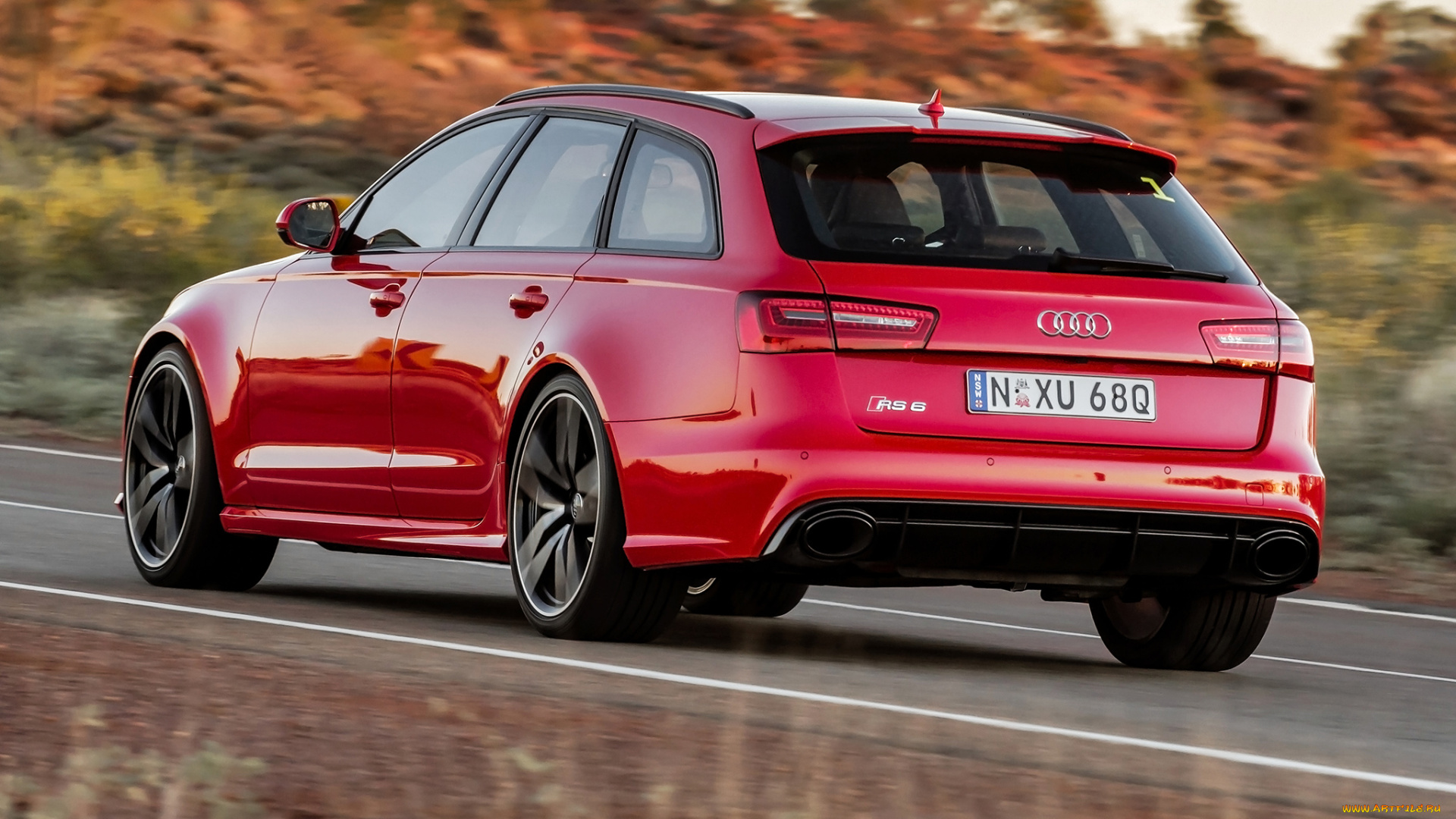 автомобили, audi, avant, 4g-c7, красный, au-spec, rs, 6