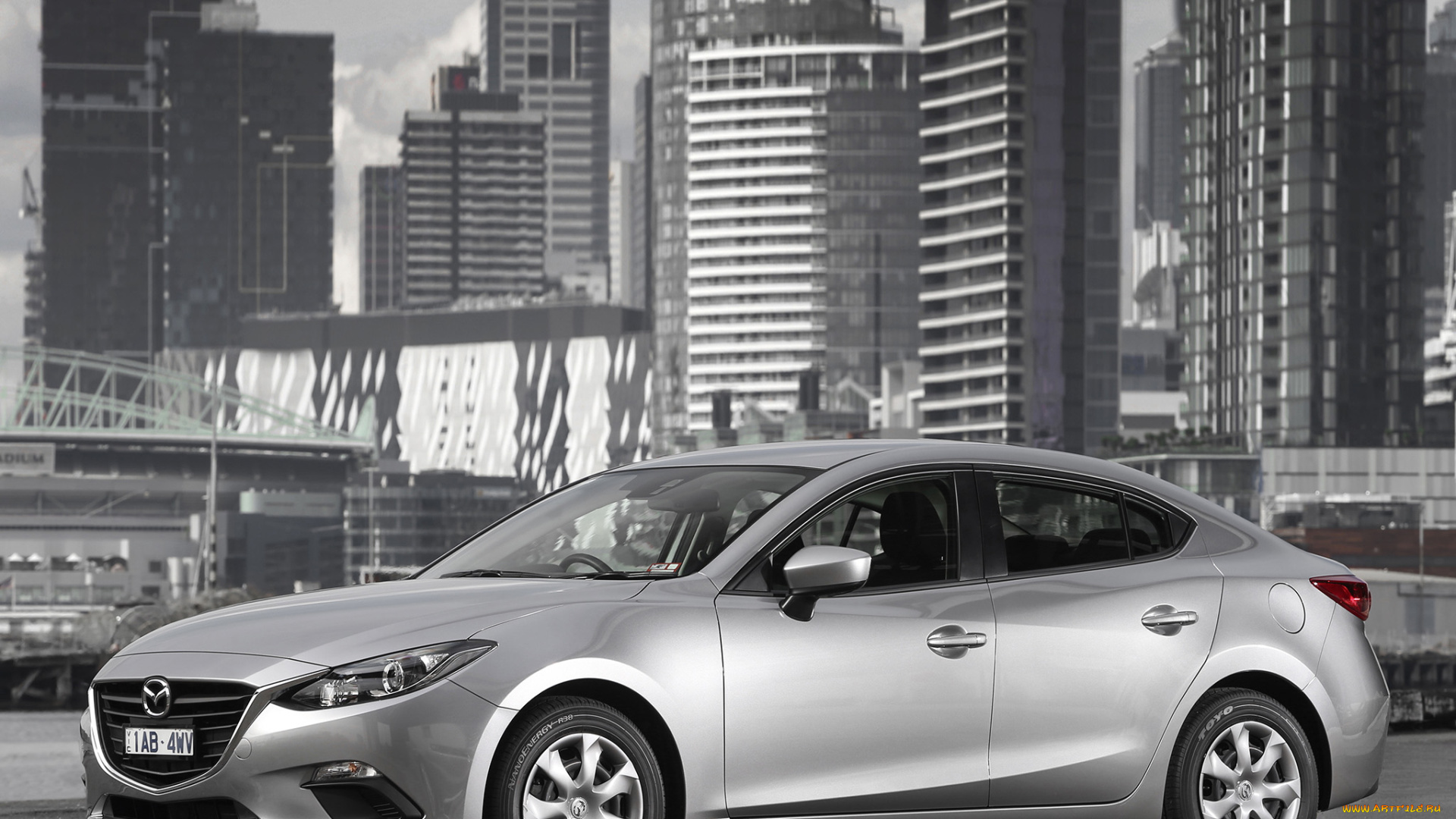 автомобили, mazda, au-spec, sedan, mazda3, серый, 2014г, bm